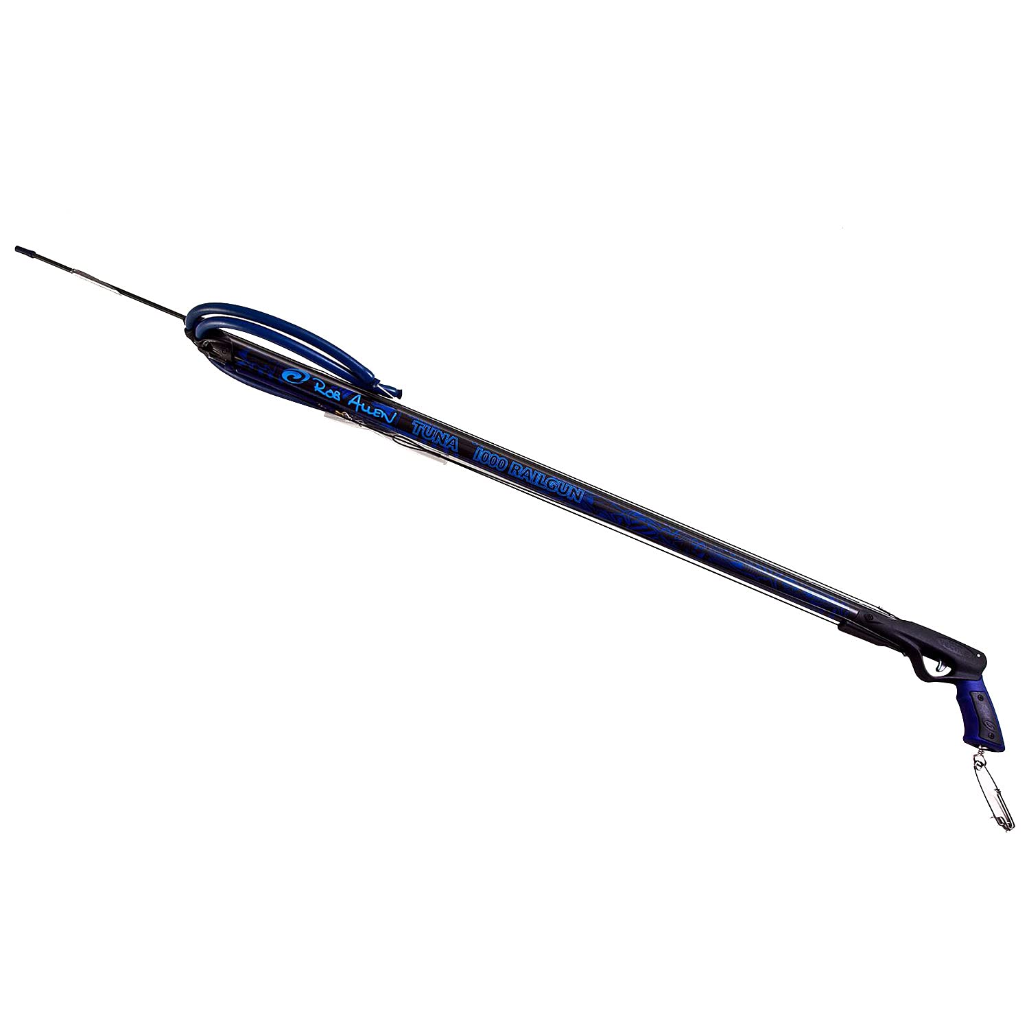 Rob Allen Aluminum Tuna RAILGUN Speargun with Open Muzzle - 90cm, 110cm, 120cm, 130cm, 140cm - Professional Spearfishing Gear for Ocean Hunting and Freediving Adventures