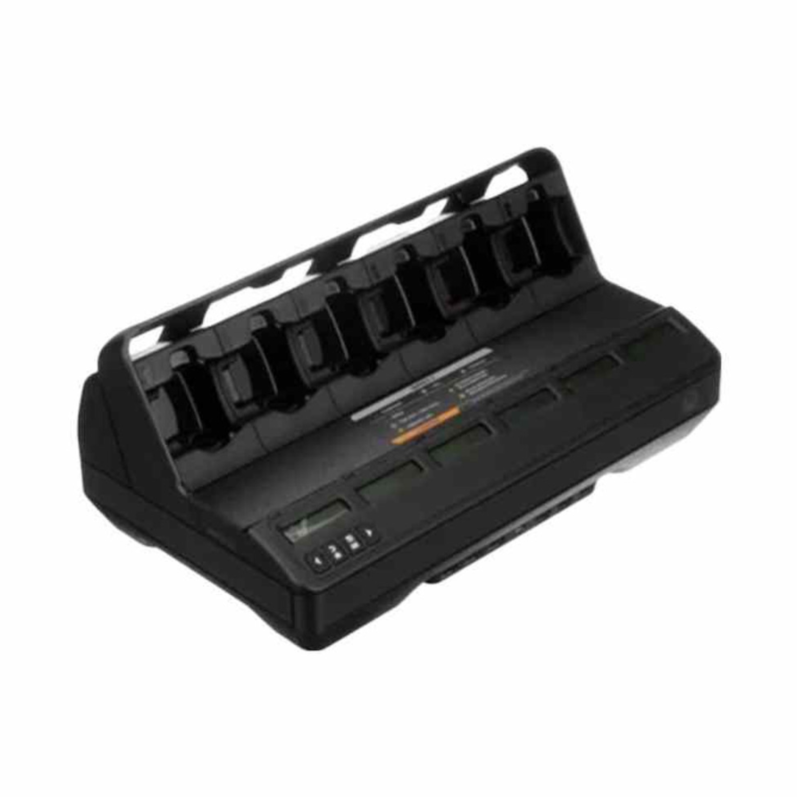 Motorola NNTN8844A IMPRES 6-Unit Battery Charger with LCD Display - Fast Charging for Two-Way Radios, Perfect for Public Safety & Commercial Use