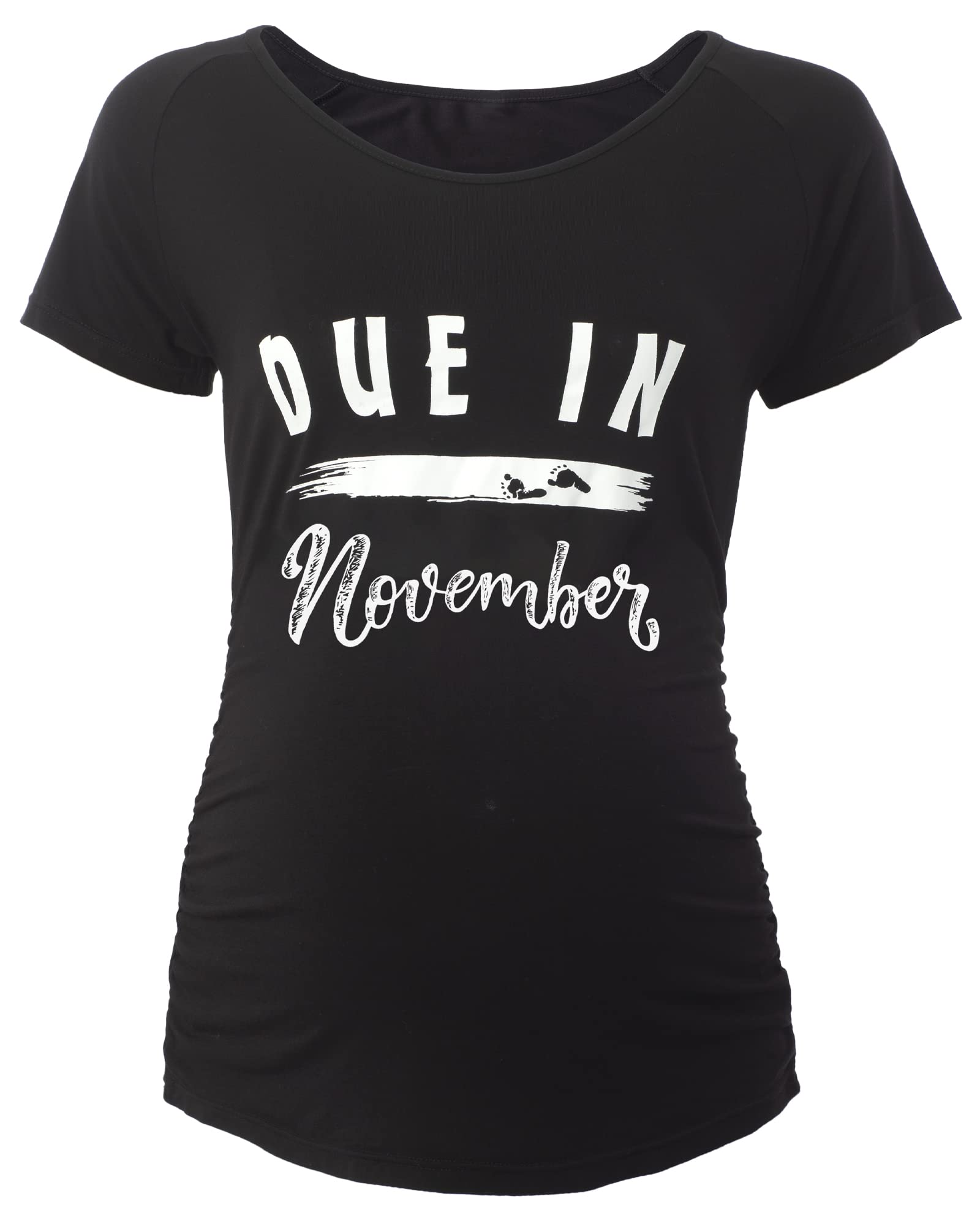 Funny Pregnancy Shirts for Women - Cute Maternity Tees with Ruched Sides & Graphic Designs | Comfortable Maternity Tops for Everyday Wear, Baby Showers & Pregnancy Announcements