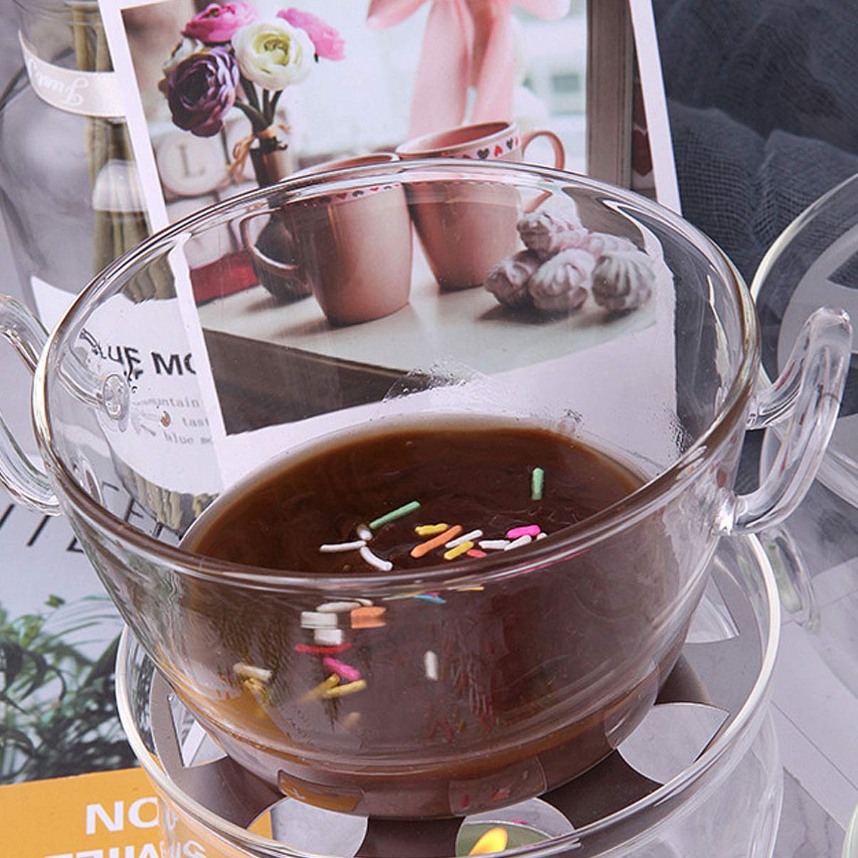 NUOBESTY Stainless Steel Chocolate Melting Pot Set - Double Boiler Fondue Pan for Cheese, Candy & Chocolate - Mini Chocolates Glass Milk Powder Can - Perfect for Home Baking, Dessert Making & Candy Crafting