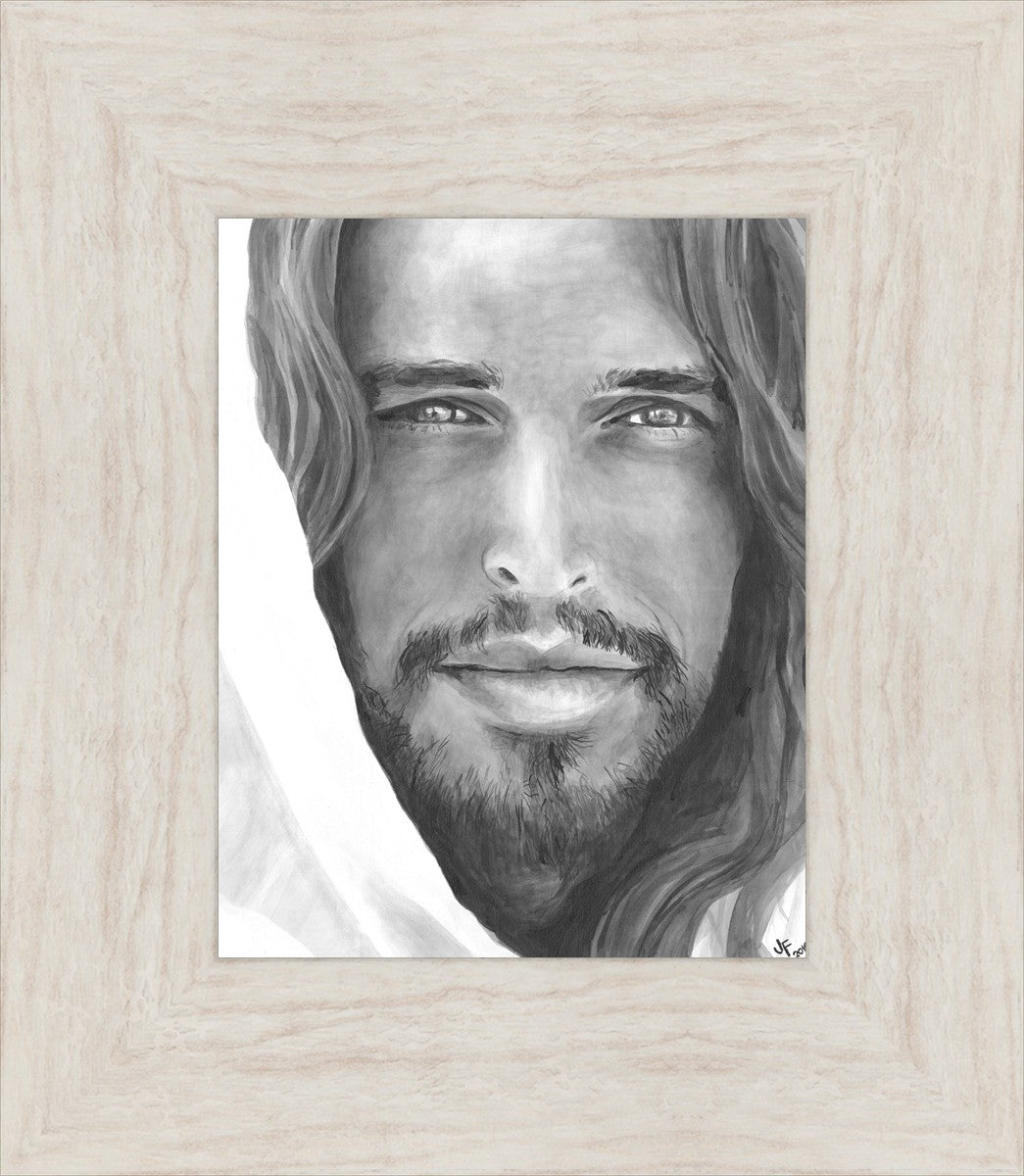 Jenny Fowler Christ Portrait - Religious Wall Art for Home Decor, Church & Office - Inspirational Christian Gift & Spiritual Decor