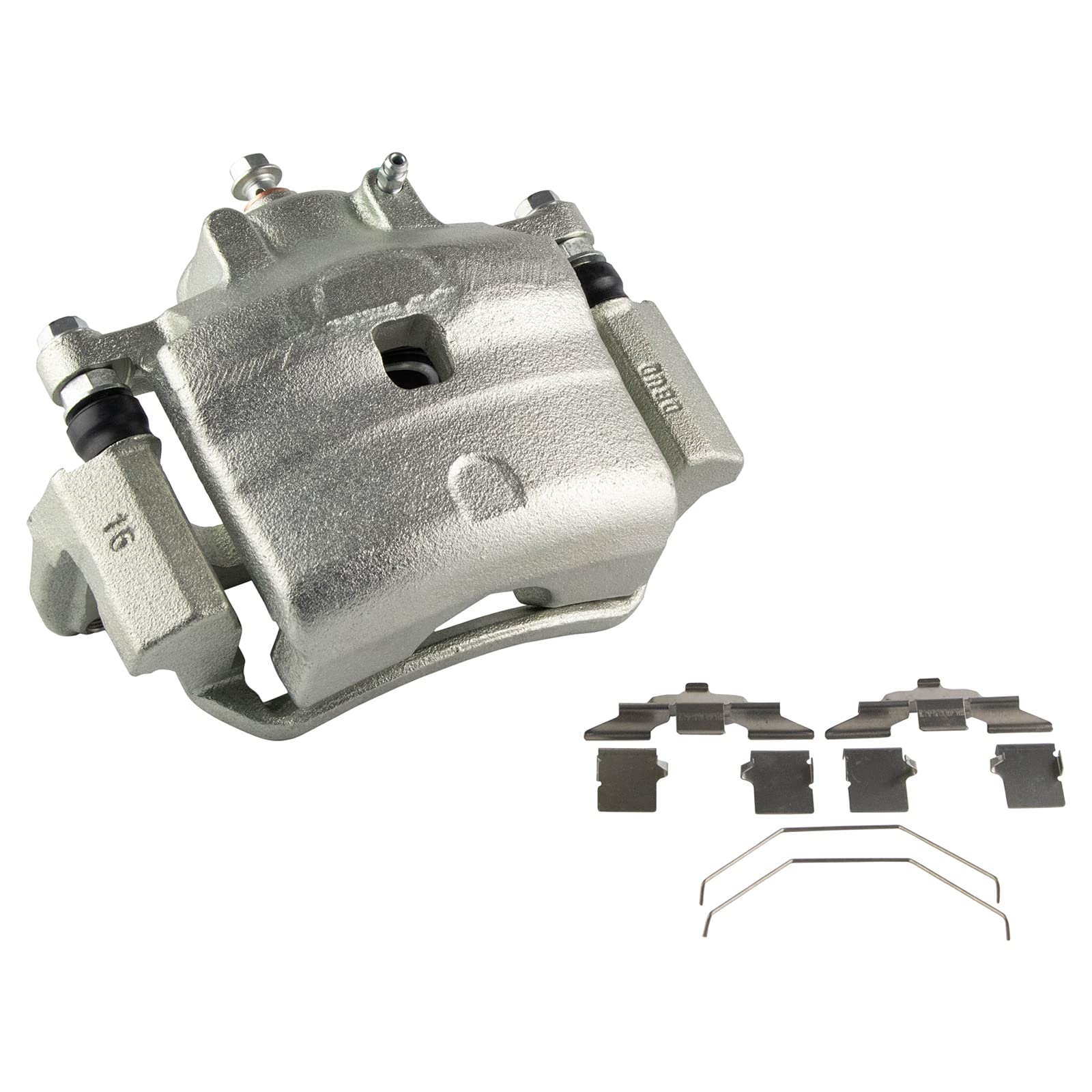 TRQ Front Metallic Brake Pad, Rotor & Caliper Kit for Ford Fusion, Mercury Milan & Lincoln MKZ (2006-2012) - High Performance Braking System for City Driving & Highway Safety