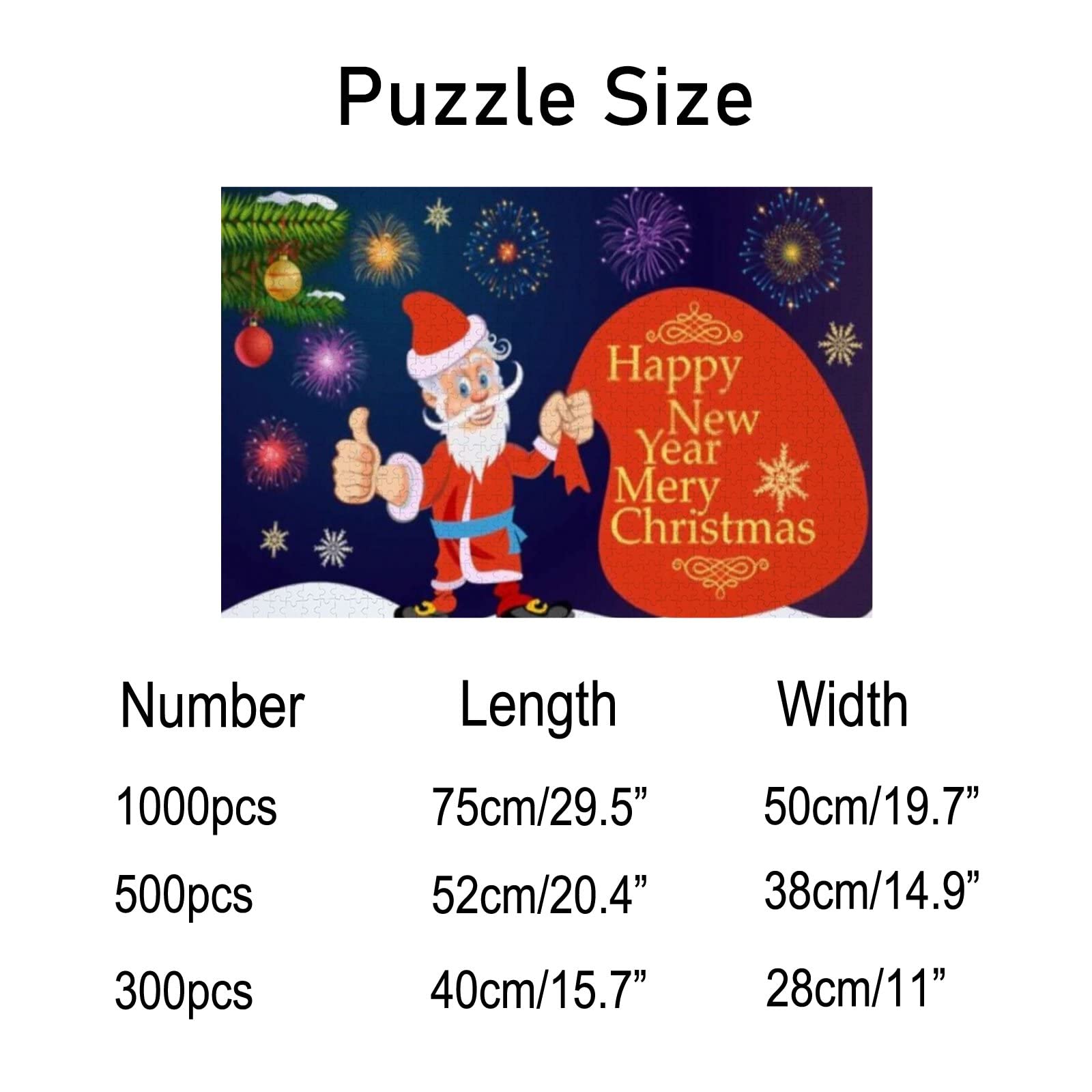1000 Piece Santa Claus Jigsaw Puzzle - Merry Christmas Holiday Puzzle for Adults, Teens & Kids | Creative Gift, Fun Family Game | Multiple Sizes Available | Perfect for Holiday Decor, Family Bonding & Relaxation