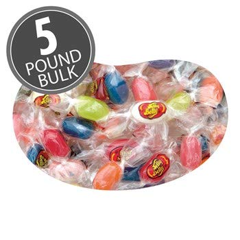 Jelly Belly 20 Flavor Jelly Beans Mix - 5 Pounds Bulk Candy Individually Wrapped - Official Genuine Jelly Beans - Perfect for Parties, Halloween Treats & Office Snacks