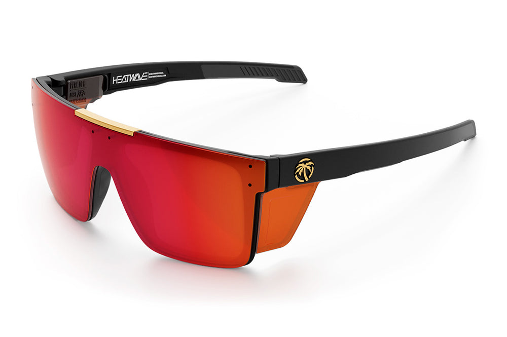 Performance Quatro Matte Black Sunglasses with Firestorm Polarized Lens - Stylish UV Protection for Outdoor Sports & Driving