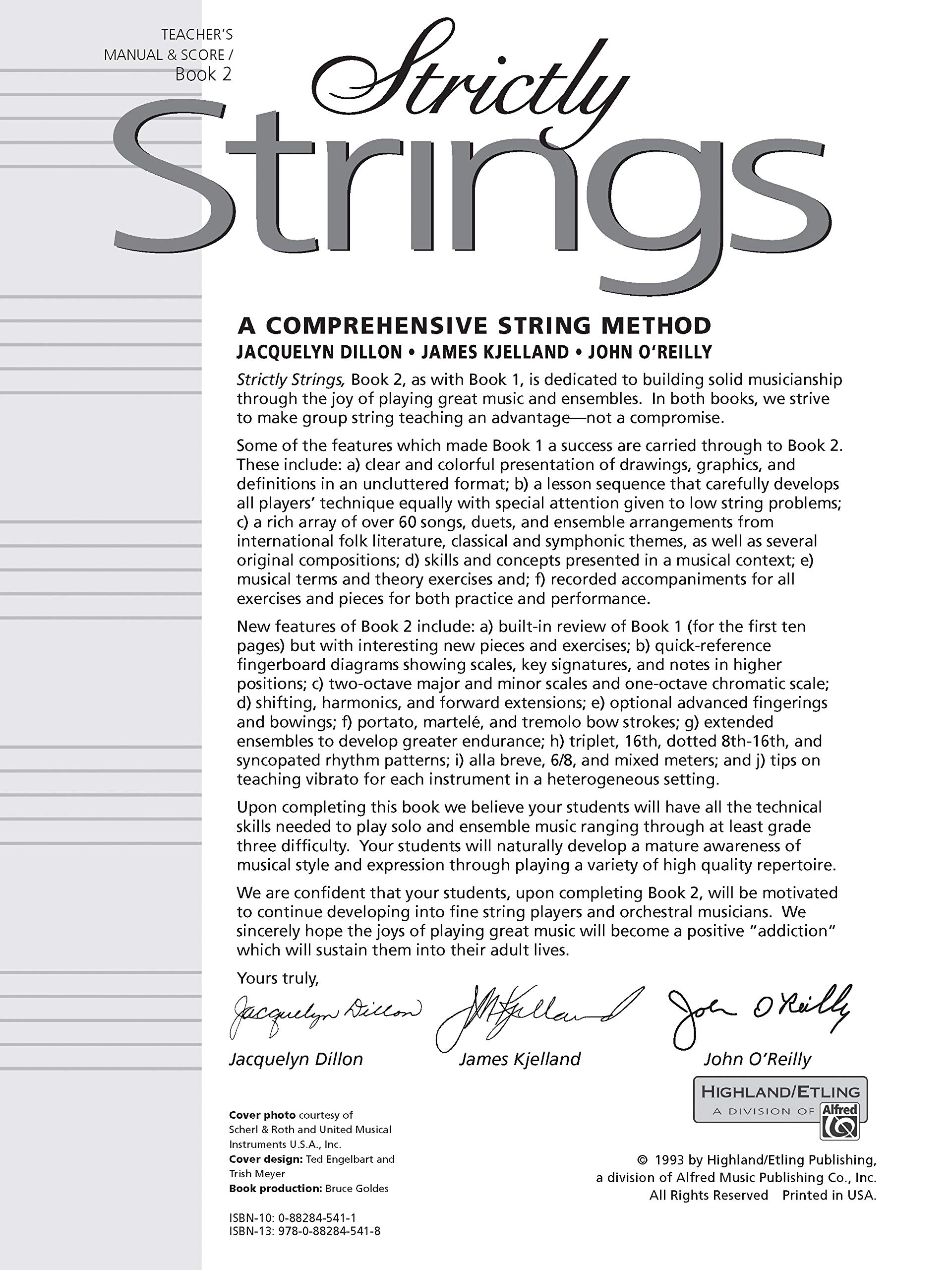 Strictly Strings Book 2: Conductor's Score Comb Bound Music Book for Orchestra, Band & Classroom Instruction