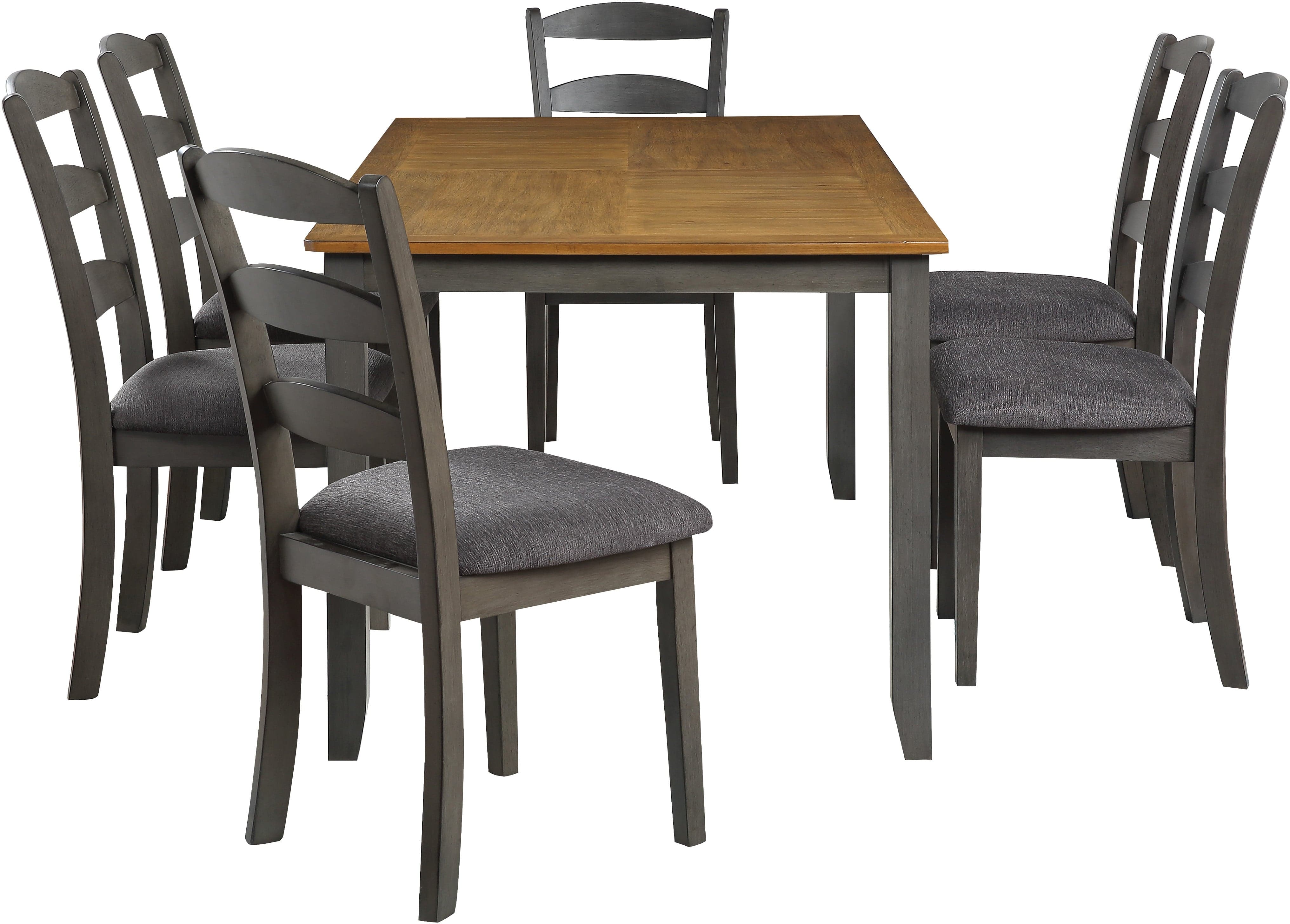 Office Star West Lake 7-Piece Dining Table Set [WSK3266K] - Perfect for Family Dinners, Entertaining Guests & Modern Home Decor