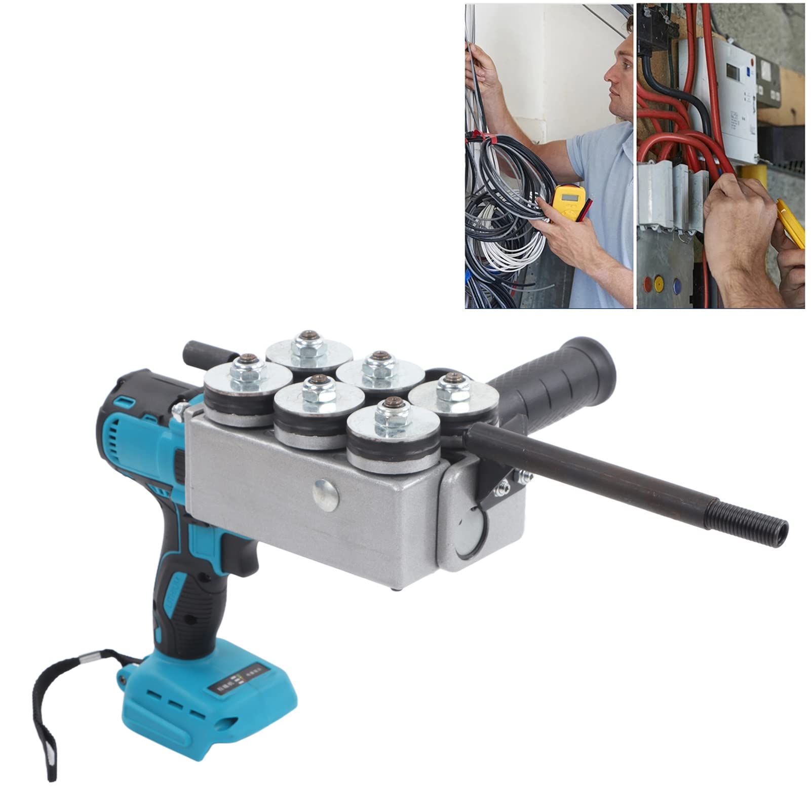 Automatic Wire Stringing Machine - Variable Speed Control, Compact & Fully Automatic Threading for Bridge Machines | Perfect for Construction, DIY Projects & Industrial Use