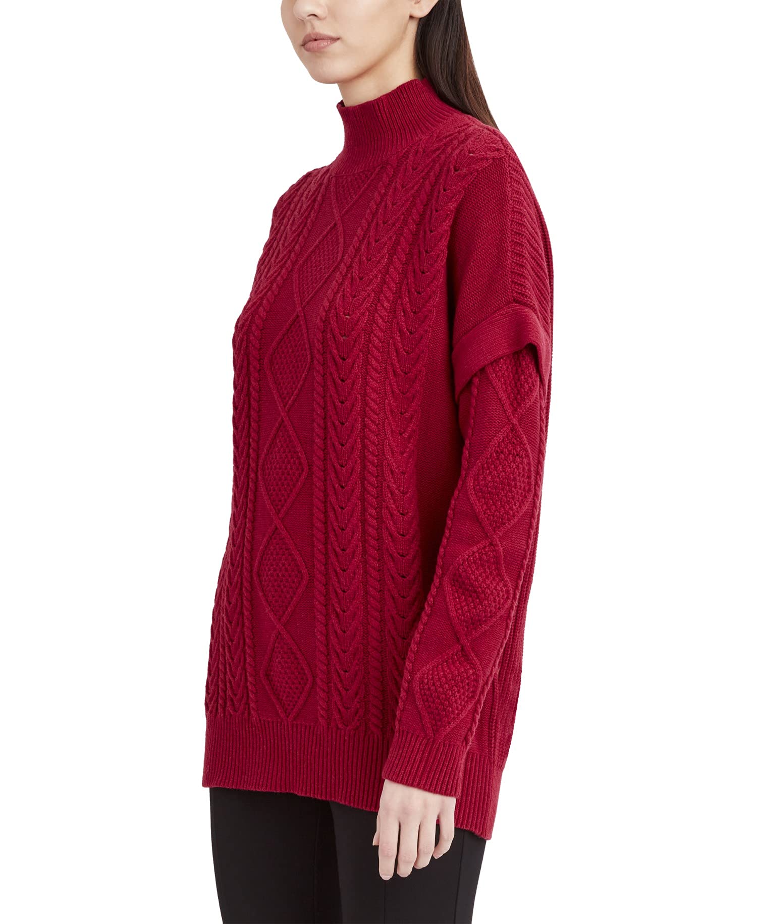BCBGMAXAZRIA Women's Long Sleeve Turtleneck Sweater - Soft Winter Knit Pullover for Casual & Office Wear | Cozy Fall & Winter Fashion
