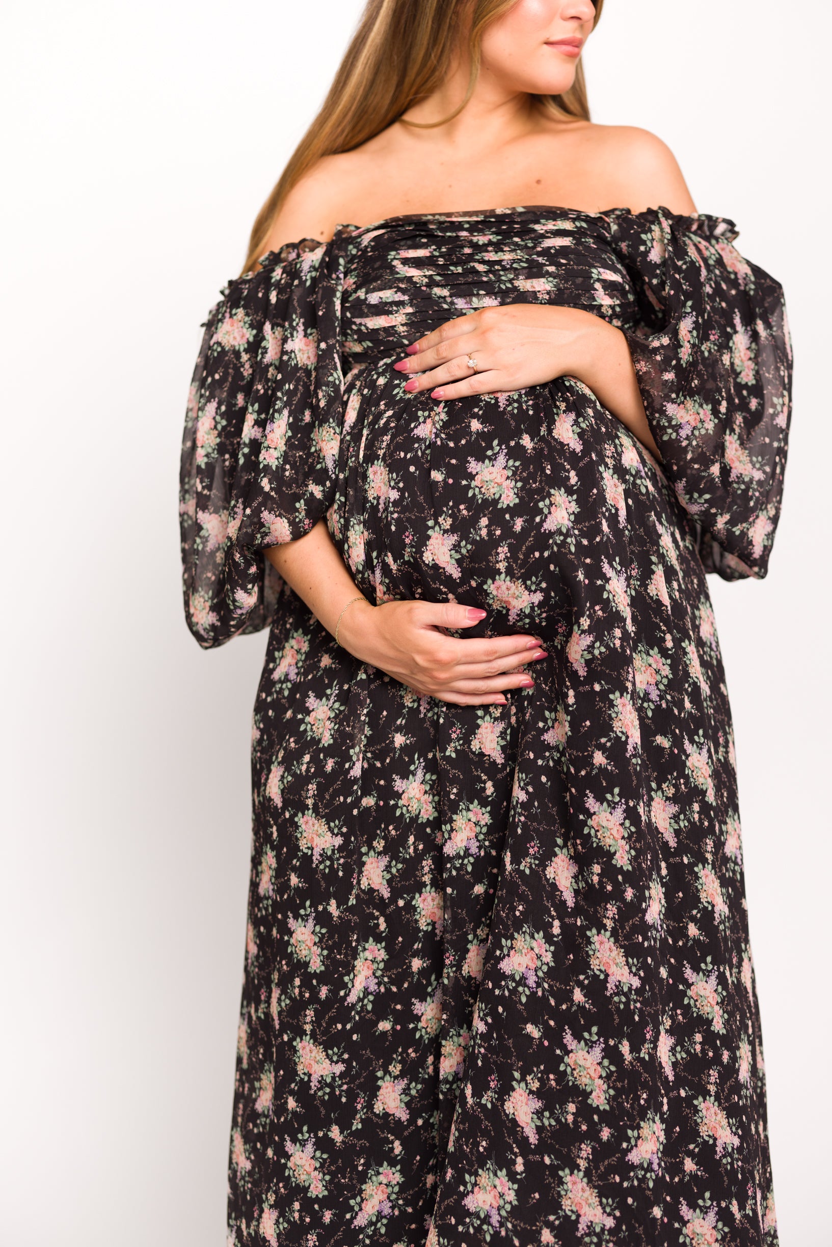 Melody Maxi Dress in Black - Bump Friendly Maternity & Inclusive Sizing (S-3XL) | Perfect for Pregnancy, Nursing, Weddings & Special Occasions