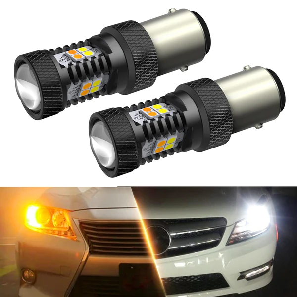 2006-2011 Honda Civic Sedan Front Turn Signal Light Bulb - Amber LED Replacement for Improved Visibility & Safety (Perfect for Night Driving & Foggy Conditions)