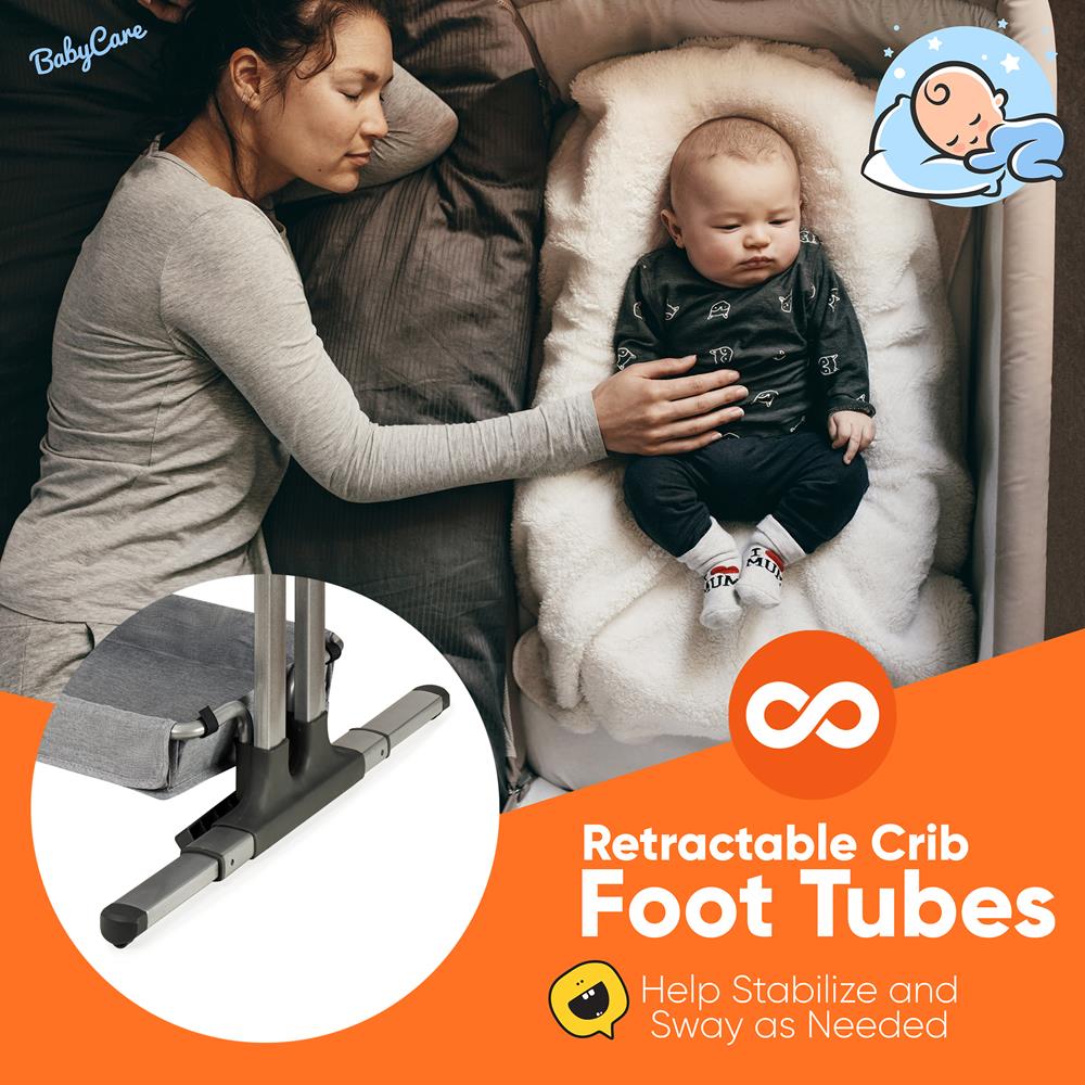 Portable Crib for Newborn Babies - Lightweight Travel Crib with Breathable Mesh Sides | Perfect for Home, Travel & Daycare Use