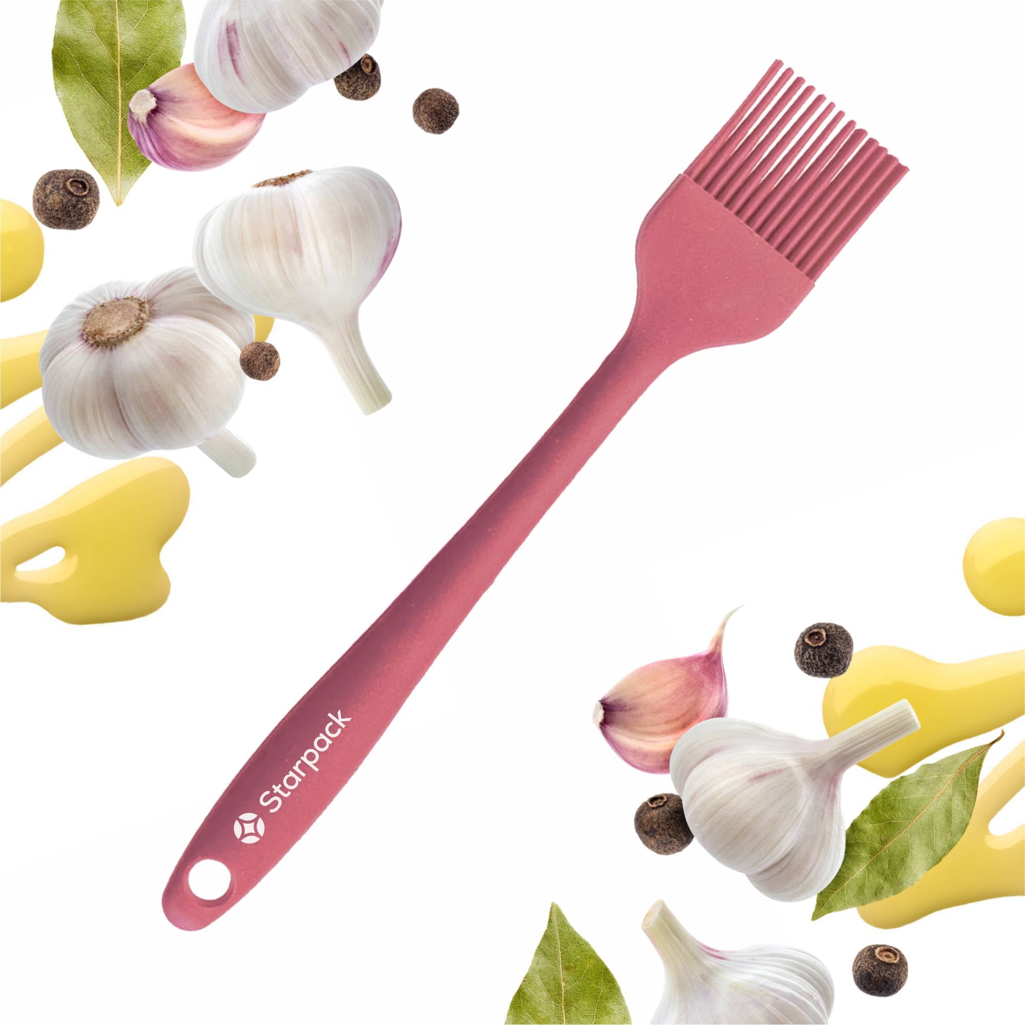 Silicone Grill & Basting Brush - Heat Resistant BBQ Cooking Brush for Meat, Vegetables - Perfect for Grilling, Roasting, and Basting in Outdoor & Indoor Cooking