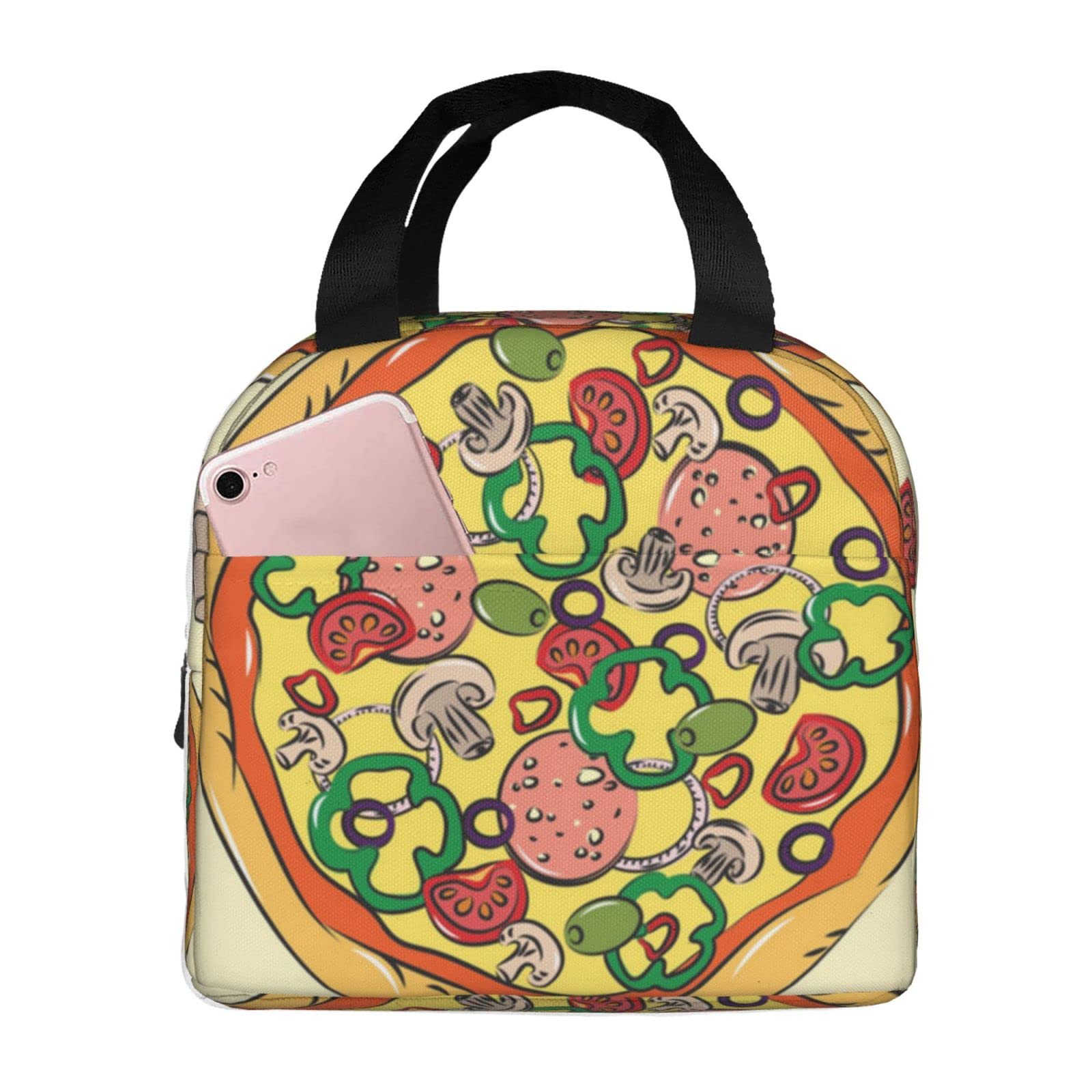 Waterproof Reusable Lunch Bag for Women & Men - Insulated Lunch Box with Front Pocket for School, Work, Beach, Picnic & Fishing Trips | Durable Food Tote for Daily Use & Outdoor Activities