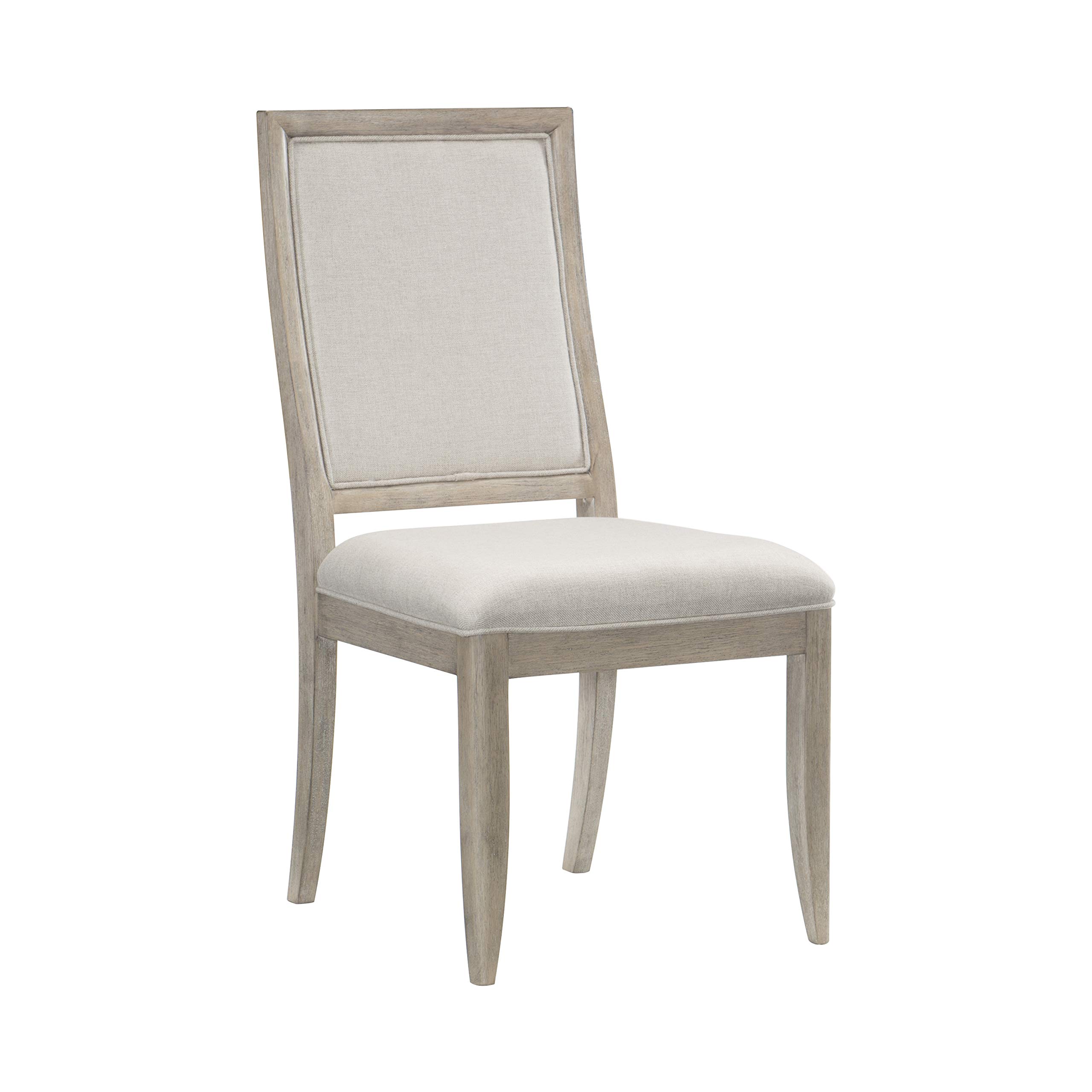 Homelegance Modern Dining Side Chairs (Set of 2) - Gray Upholstered Kitchen Chairs with Sturdy Metal Legs - Perfect for Dining Room, Kitchen Island, and Breakfast Nook