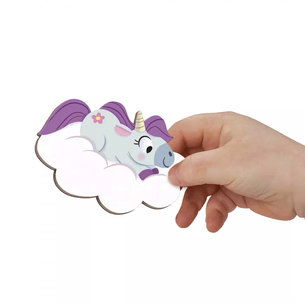 Janod Magnetic Storytelling Set - Unicorn Themed Magnetic Toy for Kids | Creative Play, Travel Activity & Educational Gift for Children