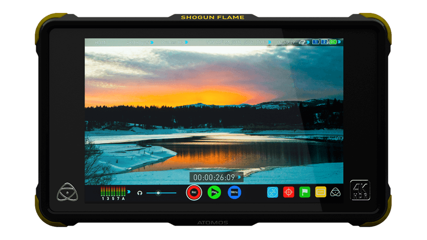 Atomos Shogun Flame 4K HDMI/6G-SDI Recorder & Monitor - Professional Video Recording for Filmmakers, Vloggers, Content Creators - Perfect for Live Streaming, Film Production & Studio Work