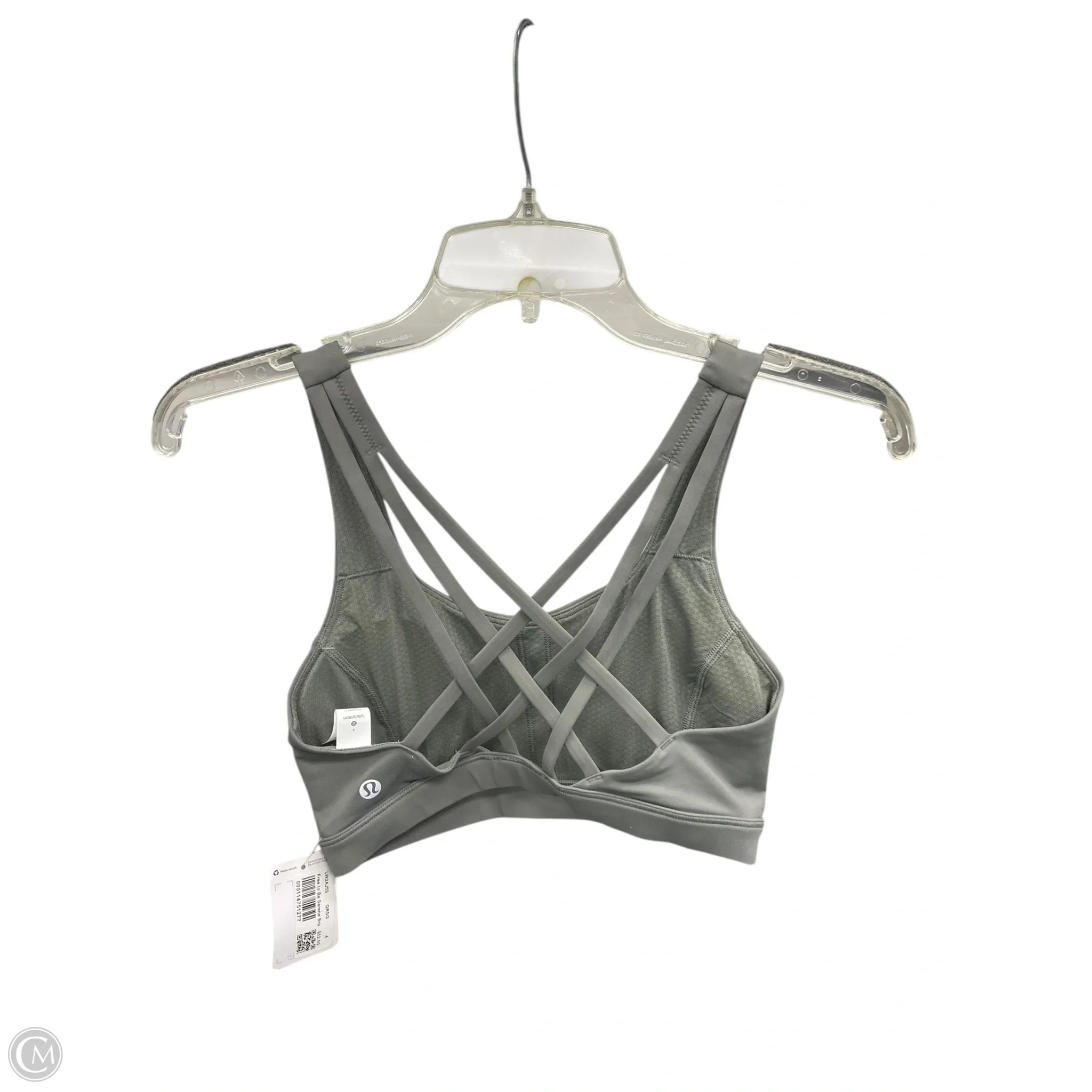 Lululemon Grey Athletic Sports Bra - Size 4 for Women | High Support Workout, Running, Yoga & Gym Essentials