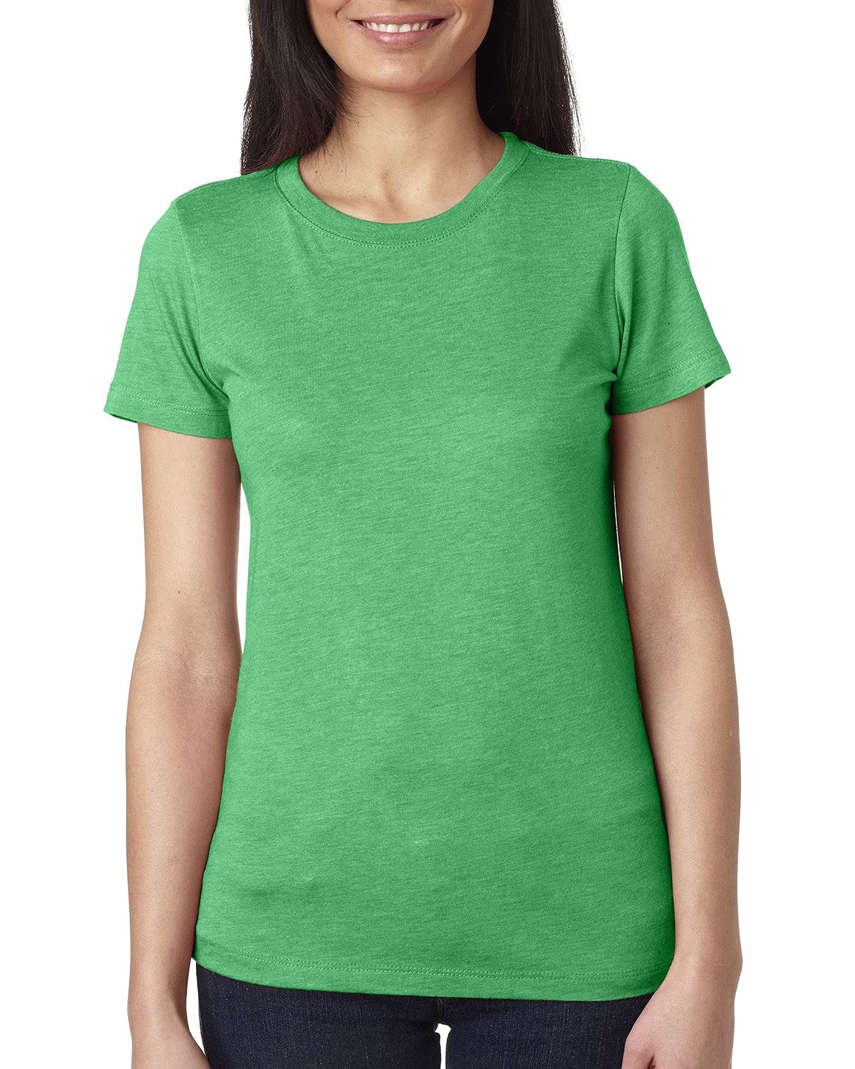 Next Level Apparel Women's 6710 Tri-Blend Crew Neck T-Shirt - Soft Comfortable Casual Tee for Everyday Wear, Gym, and Lounge