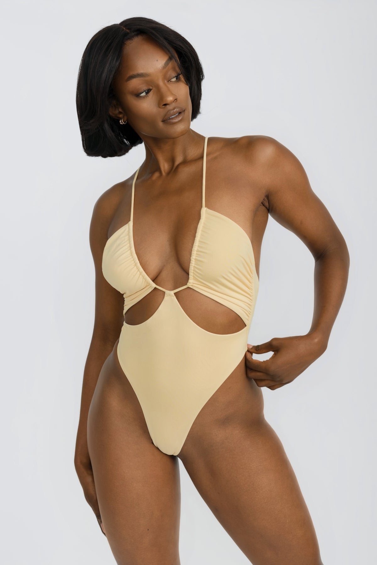 Laken One Piece Dress - Soft Butter Yellow Color, Comfortable & Stylish for Summer Outings, Beach Vacations, and Casual Wear