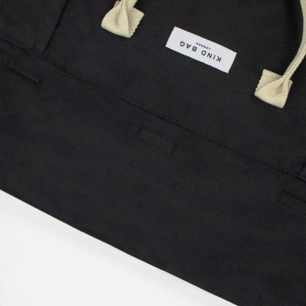 Kind Bags Hackney Medium Backpack - Stylish & Durable Black Backpack for Work, Travel & School | Water-Resistant & Spacious Design
