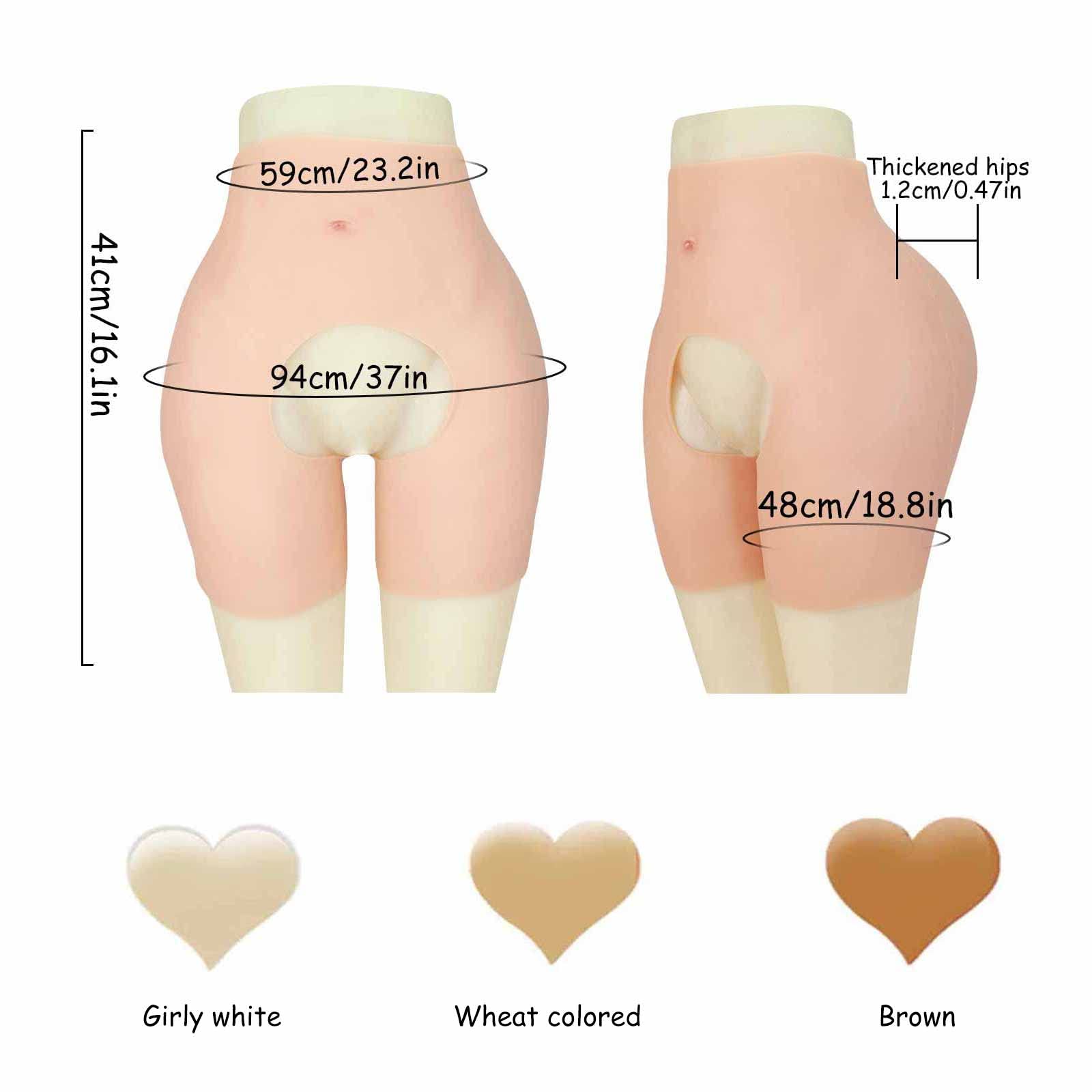 Realistic Padded Push Up Hip Enhancer Underwear - Silicone Butt Shaper Control Shorts for Cosplay, Drag Queen & Body Shaping - Perfect for Costume Parties, Performances & Confidence Boost