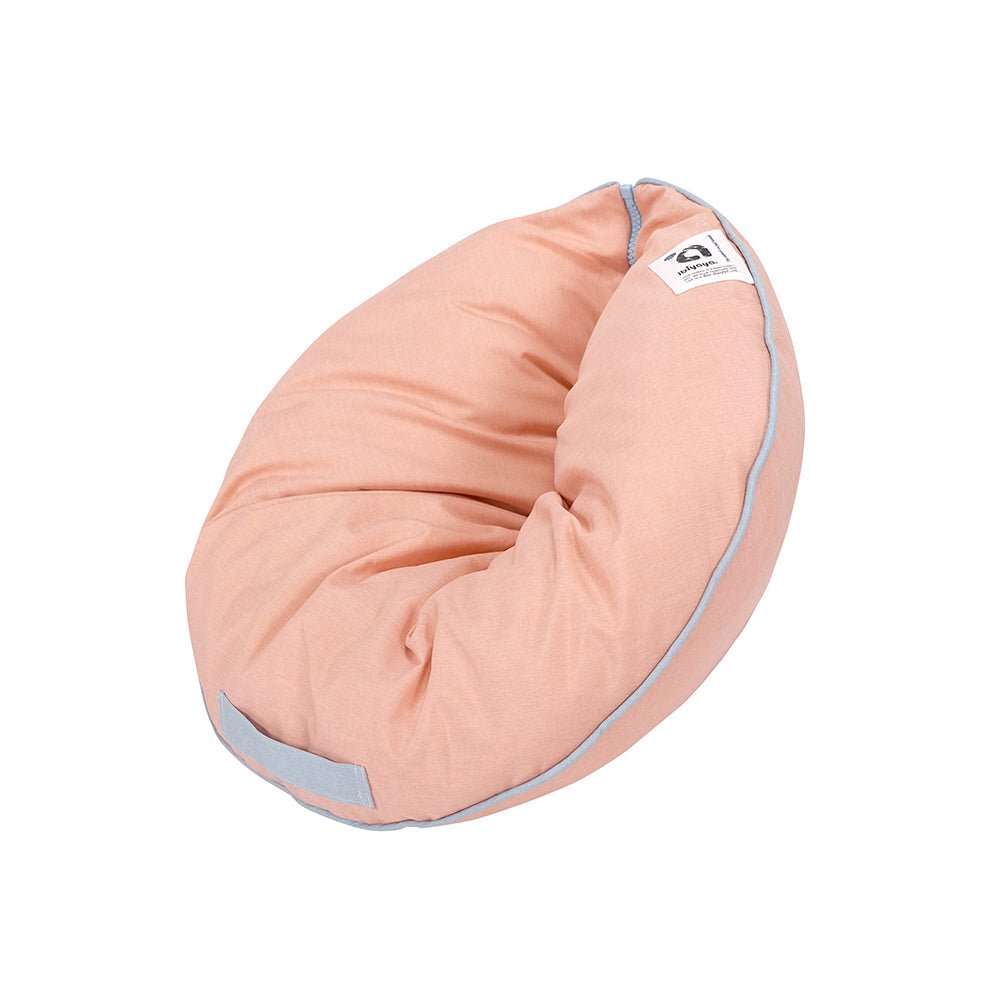 Snuggler Pet Nook - Cozy Peach Cat Bed for Small Dogs & Cats | Perfect for Indoor Lounging & Nap Time