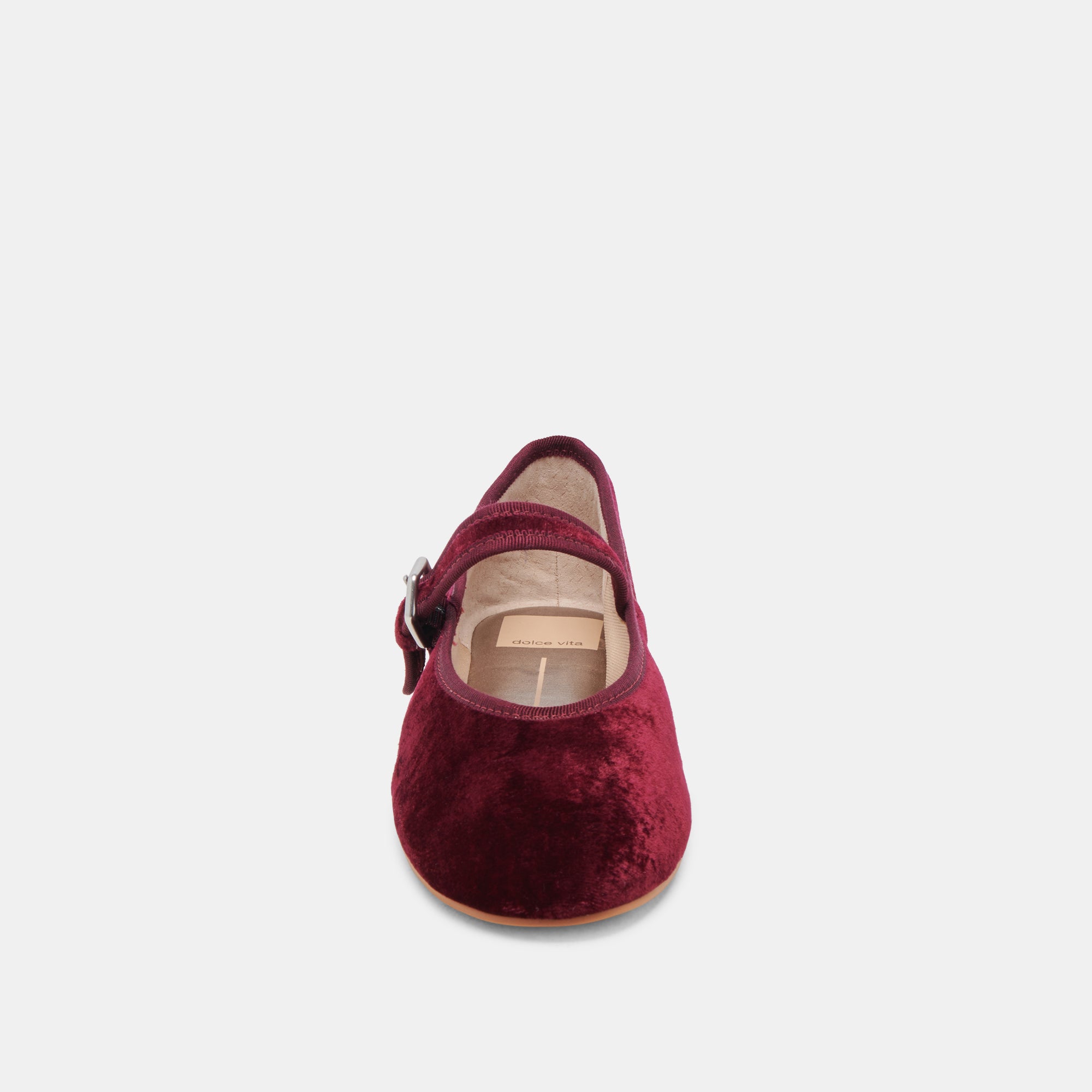 Roslyn Women's Ballet Flats in Wine Velvet - Comfortable & Stylish Shoes for Work, Casual Wear & Special Occasions