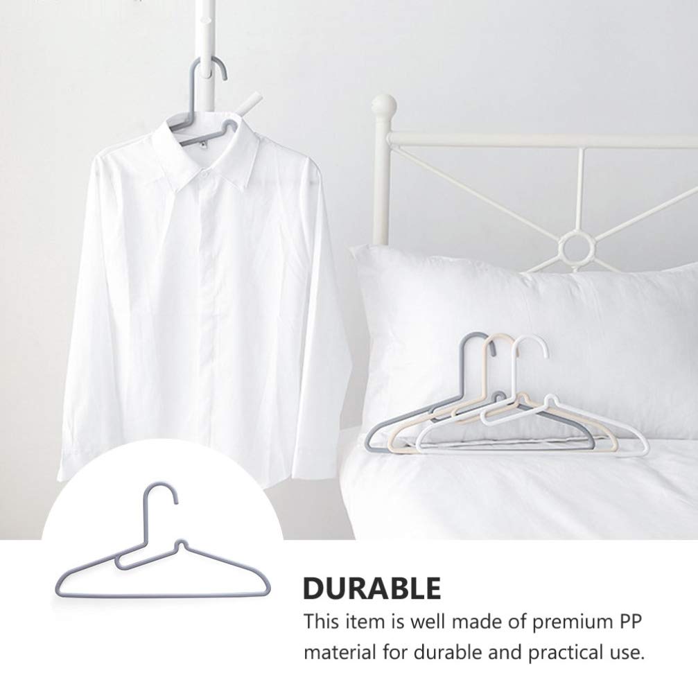 15 Pack Lightweight Plastic Clothes Hangers - Multi-Purpose Windproof Coat & Suit Hangers for Closet Organization, Travel & Laundry - Space Saving Durable Wardrobe Essentials
