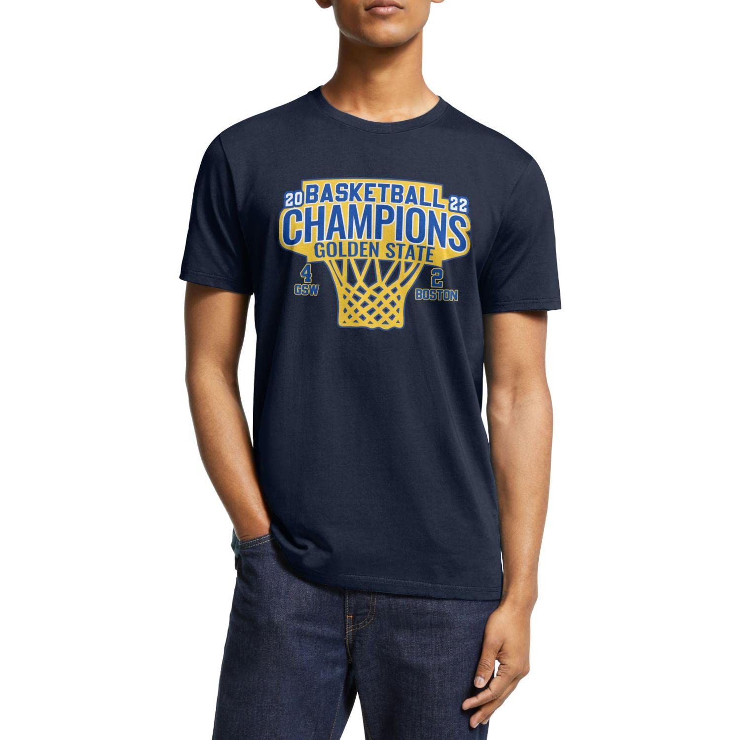 2022 NBA Champions Men's Basketball T-Shirt - Official Fan Gear, Basketball Lover Gift for Men - Perfect for Game Day, Sports Events & Casual Wear