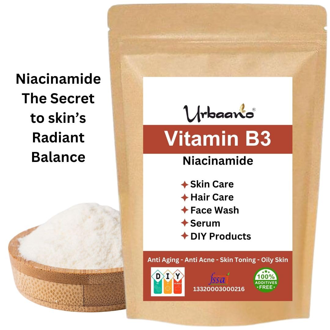Niacinamide Powder (Vitamin B3) for DIY Skincare - Reduces Pores, Controls Oil, Fights Wrinkles & Fine Lines | Perfect for Homemade Lotions, Creams & Serums