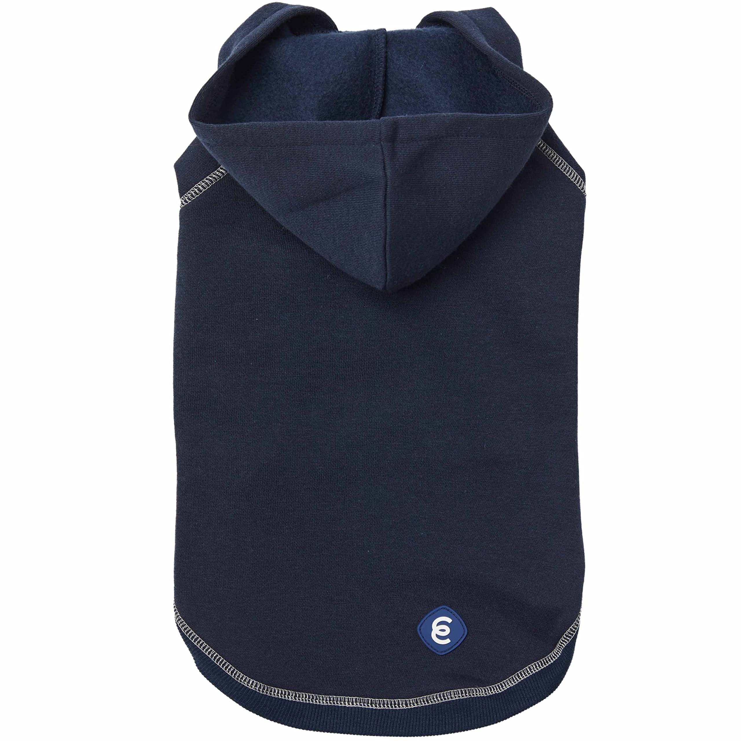 Premium Soft & Comfy Cotton Blend Dog Hoodie - Midnight Blue Pet Sweatshirt for Small & Medium Dogs (20