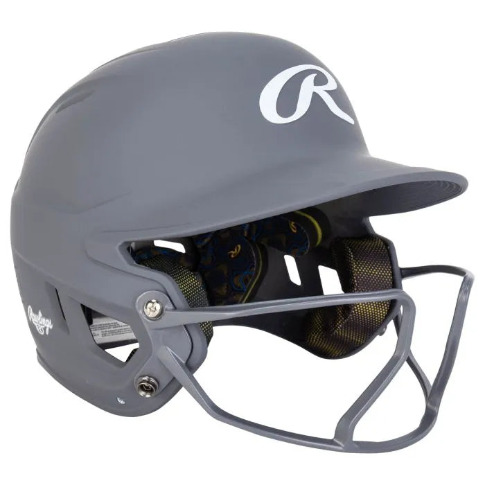 Rawlings Mach Hi Viz Fastpitch Softball Batting Helmet with Integrated Facemask - Youth & Adult Safety Gear for Baseball Games & Practice - MCHVIZ