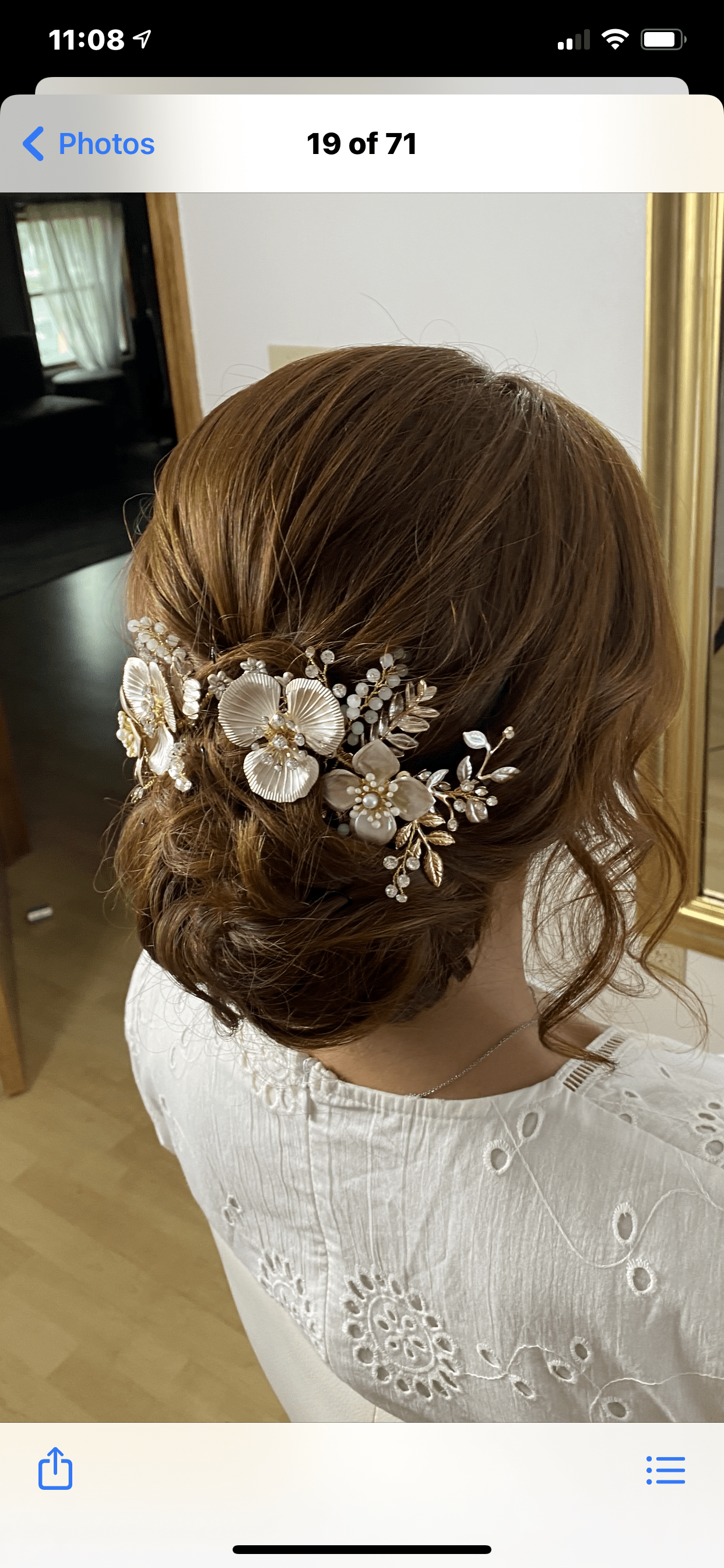 Elegant MIA Rose Gold Floral Headpiece for Women - Perfect for Weddings, Parties & Special Occasions