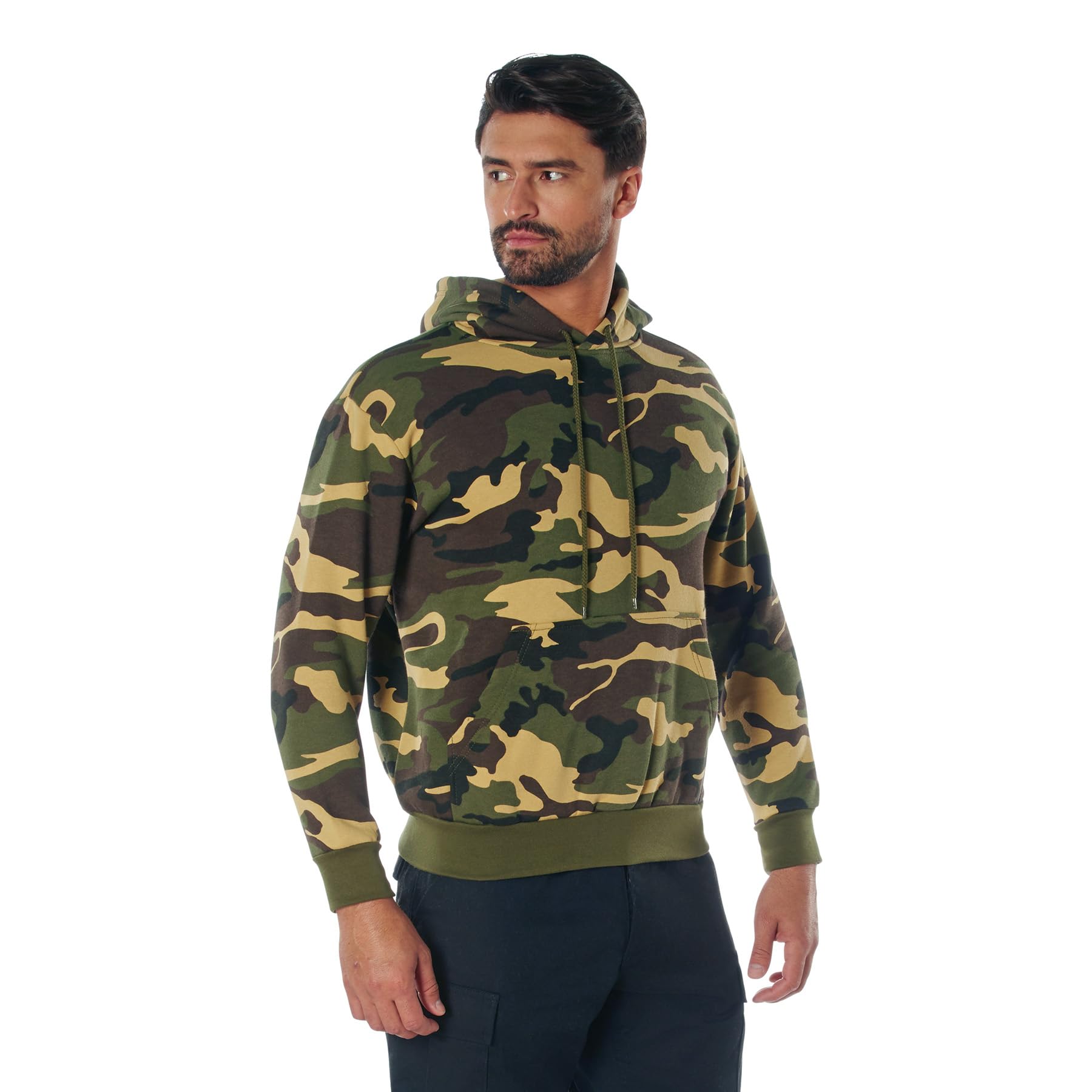 Rothco Pullover Hooded Sweatshirt - 男士保暖连帽卫衣，适合户外运动、露营、休闲日常穿着