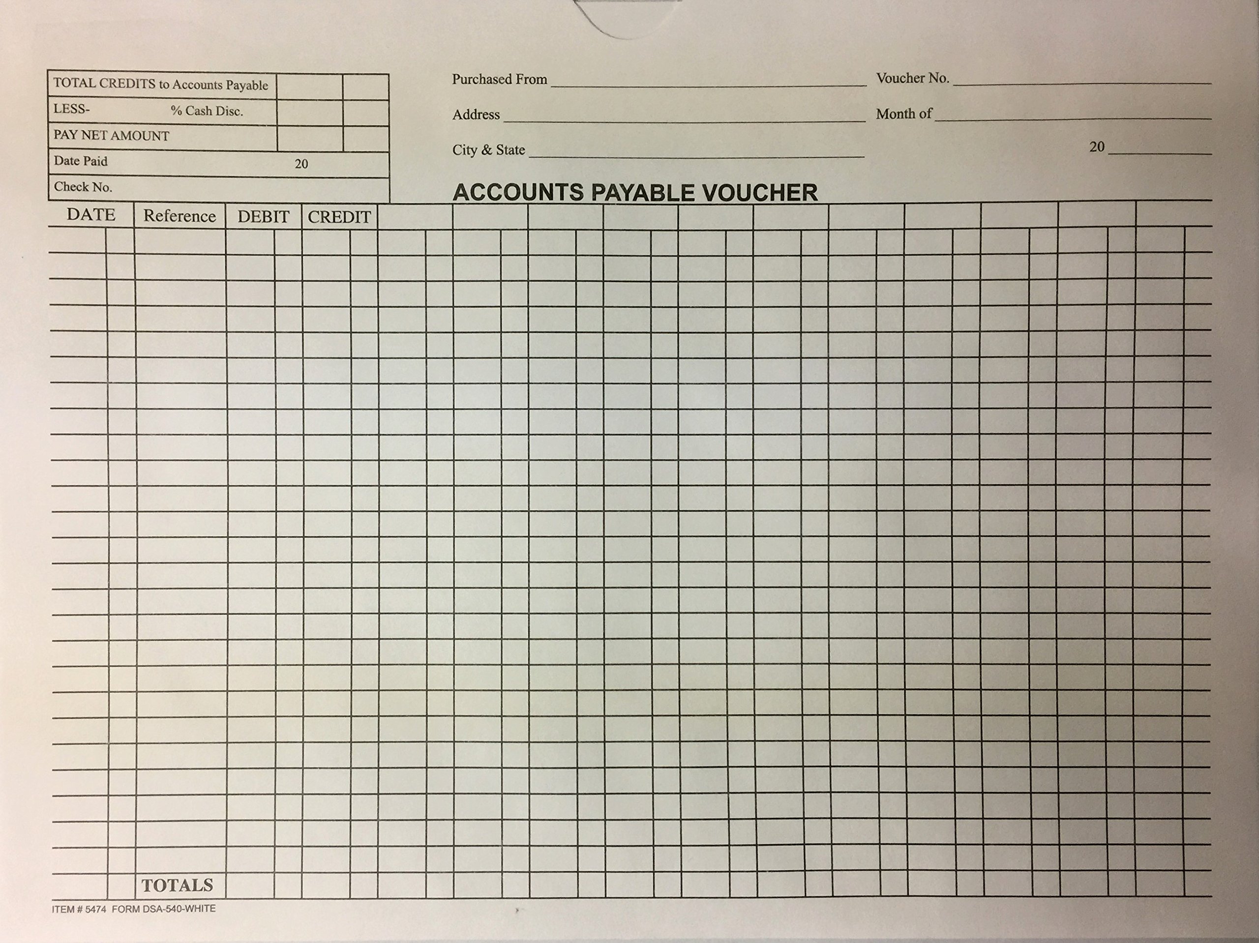 Accounts Payable Voucher Envelopes - White (500/Box) - Secure Business Payment Documentation & Record Keeping for Offices, Accounting & Financial Departments
