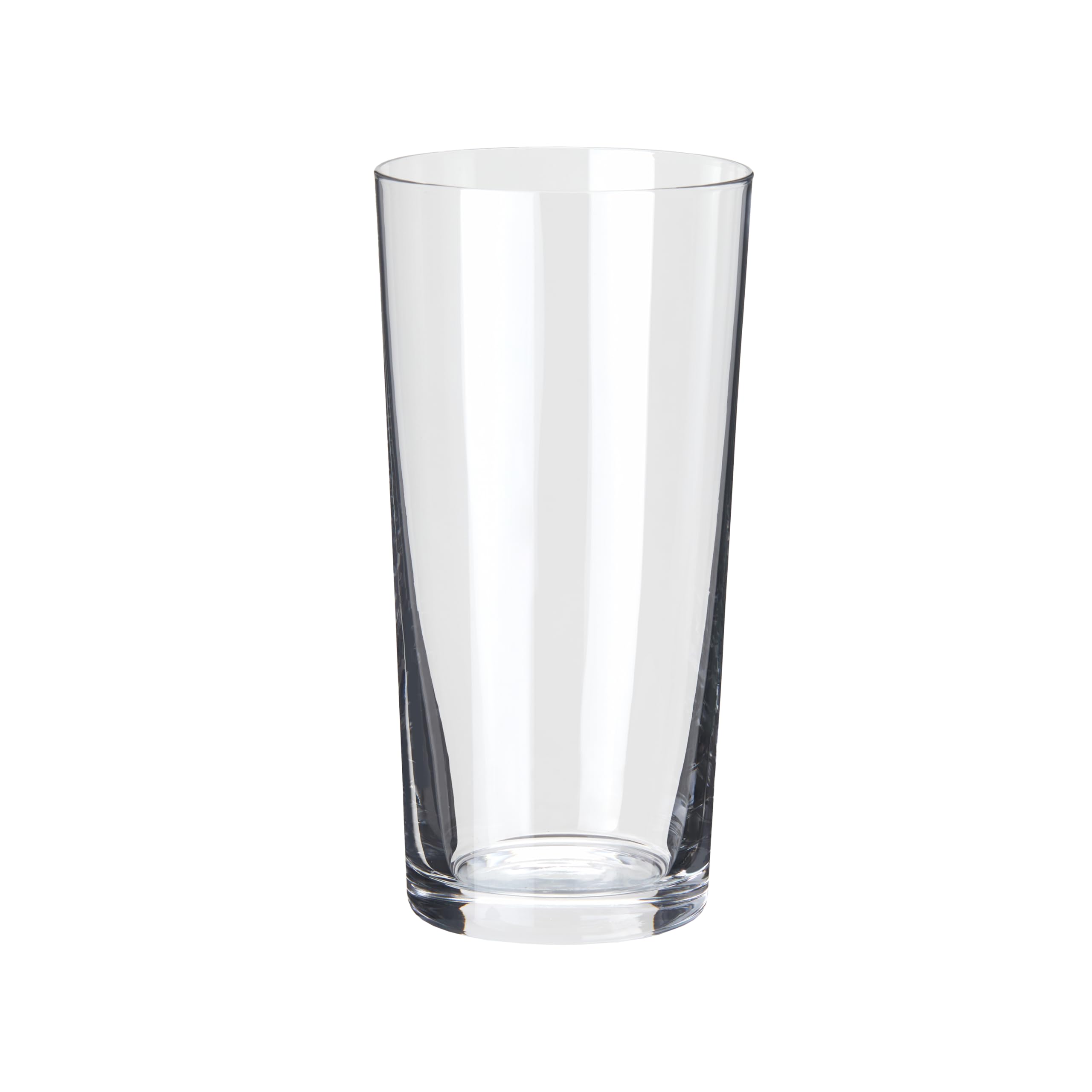 Amazon Basics Admiral Cooler Borosilicate Glass Cup - 14.7 oz Microwave-Safe Commercial-Grade Clear Drinking Glasses (24-Pack) - Perfect for Restaurants, Cafes, Offices and Home Use
