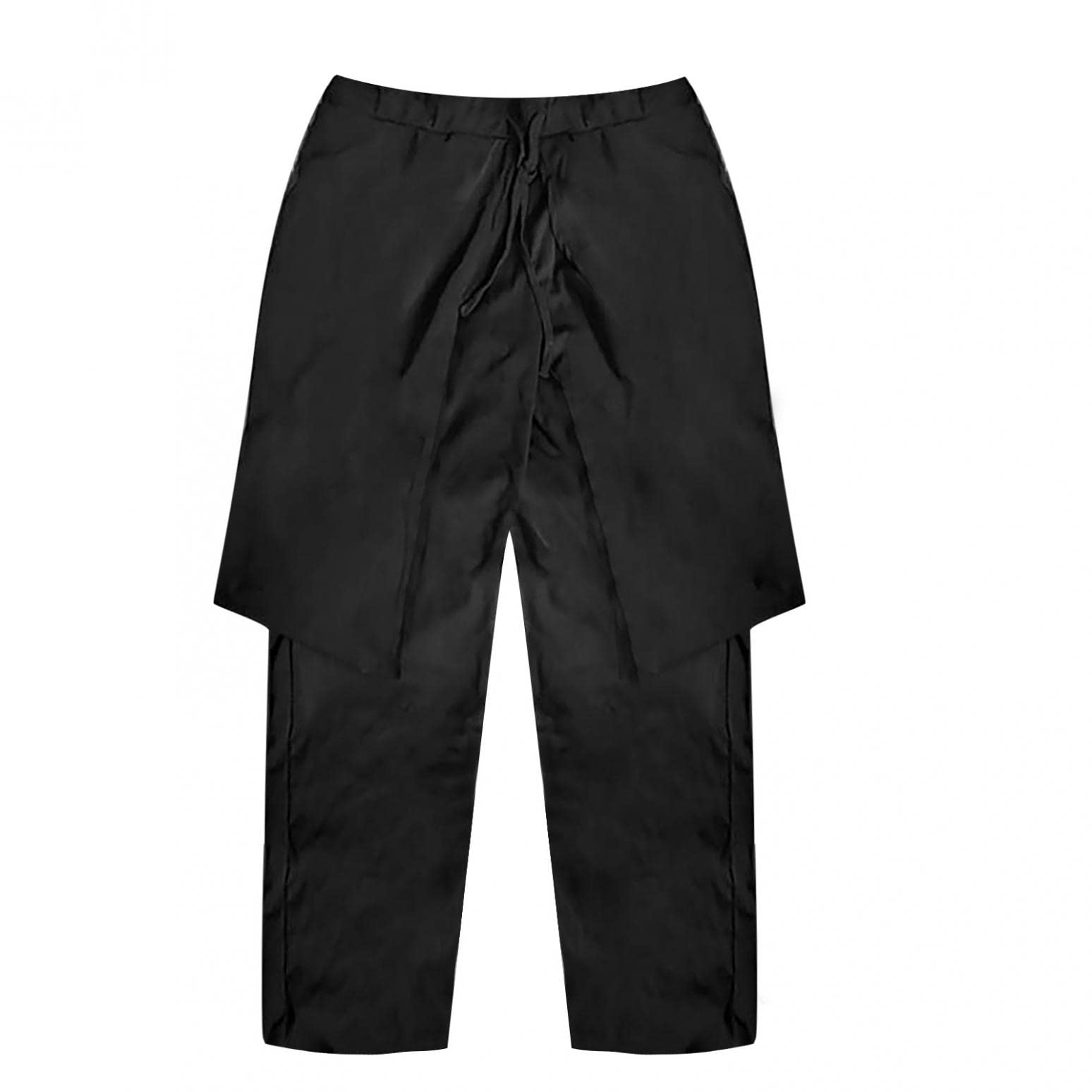 **Men's Loose Fit Casual Pants - Solid Color Baggy Denim Jeans with Fashion Stitching | Comfortable & Stylish for Everyday Wear, Street Fashion, and Relaxed Outings**