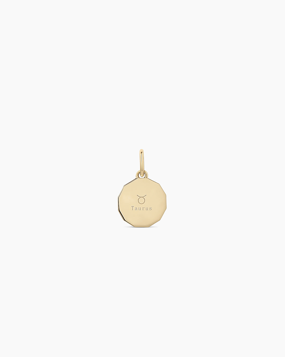 12 Zodiac Diamond Coin Charm Pendant Necklace - Perfect for Birthdays, Gifts & Astrology Jewelry Collections
