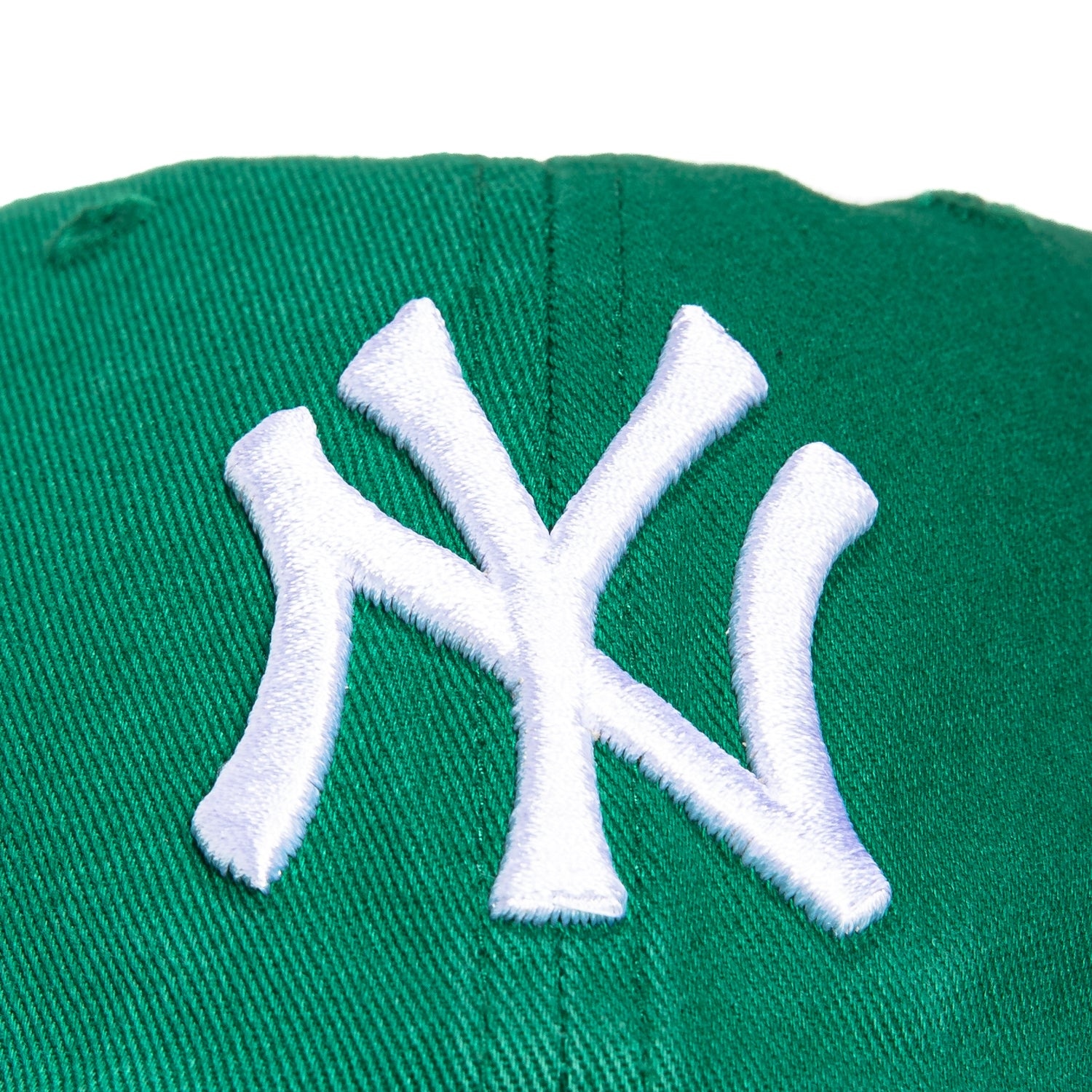 47 Brand New York Yankees Cleanup Adjustable Baseball Cap - Kelly Green & White - Perfect for Games, Outdoor Activities & Fashion Streetwear