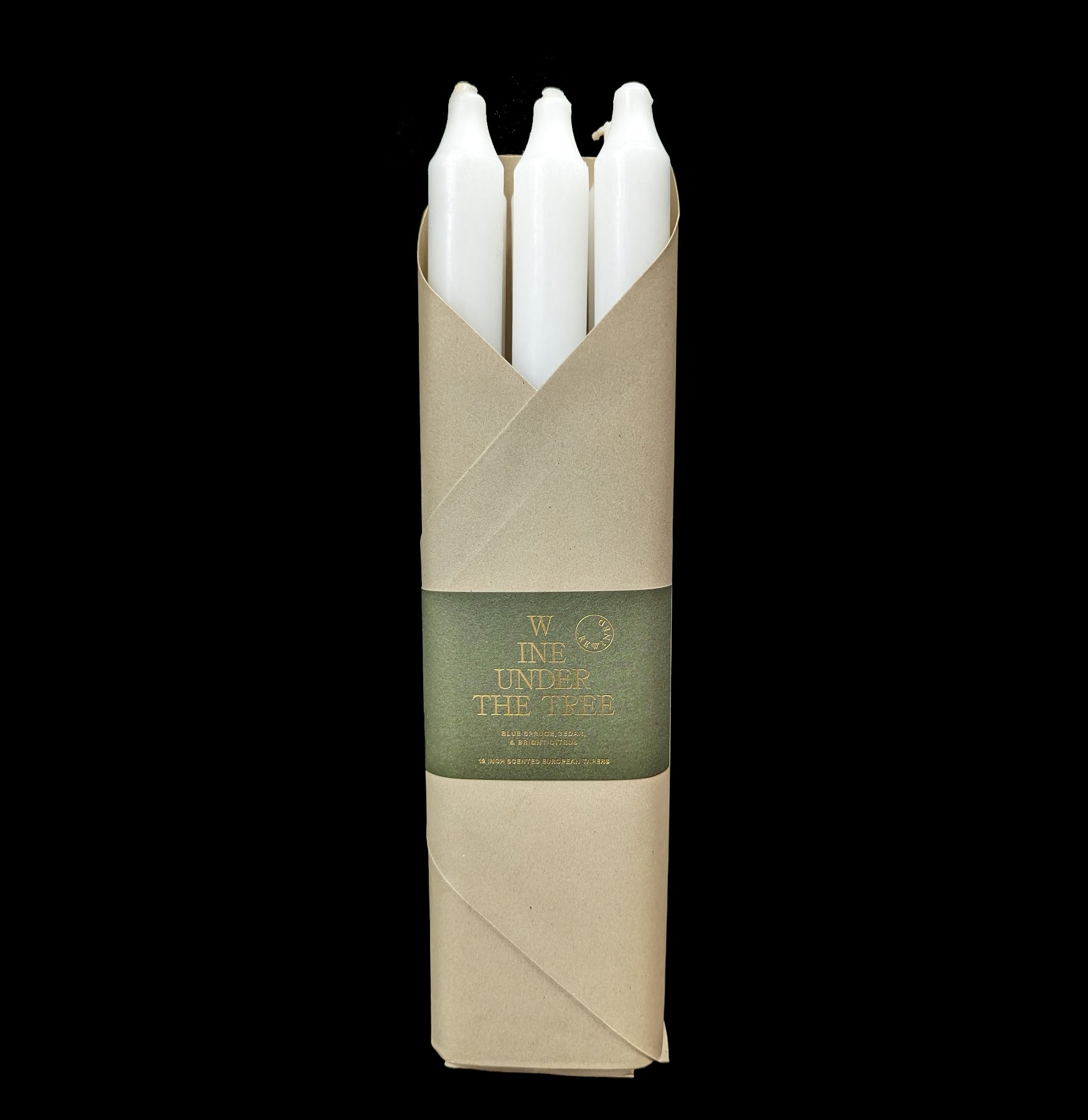 Elegant Wine Under The Tree Taper Candle Set - 12-Piece Holiday Dinner Candles for Christmas Table Decor, Party Centerpieces & Romantic Ambiance