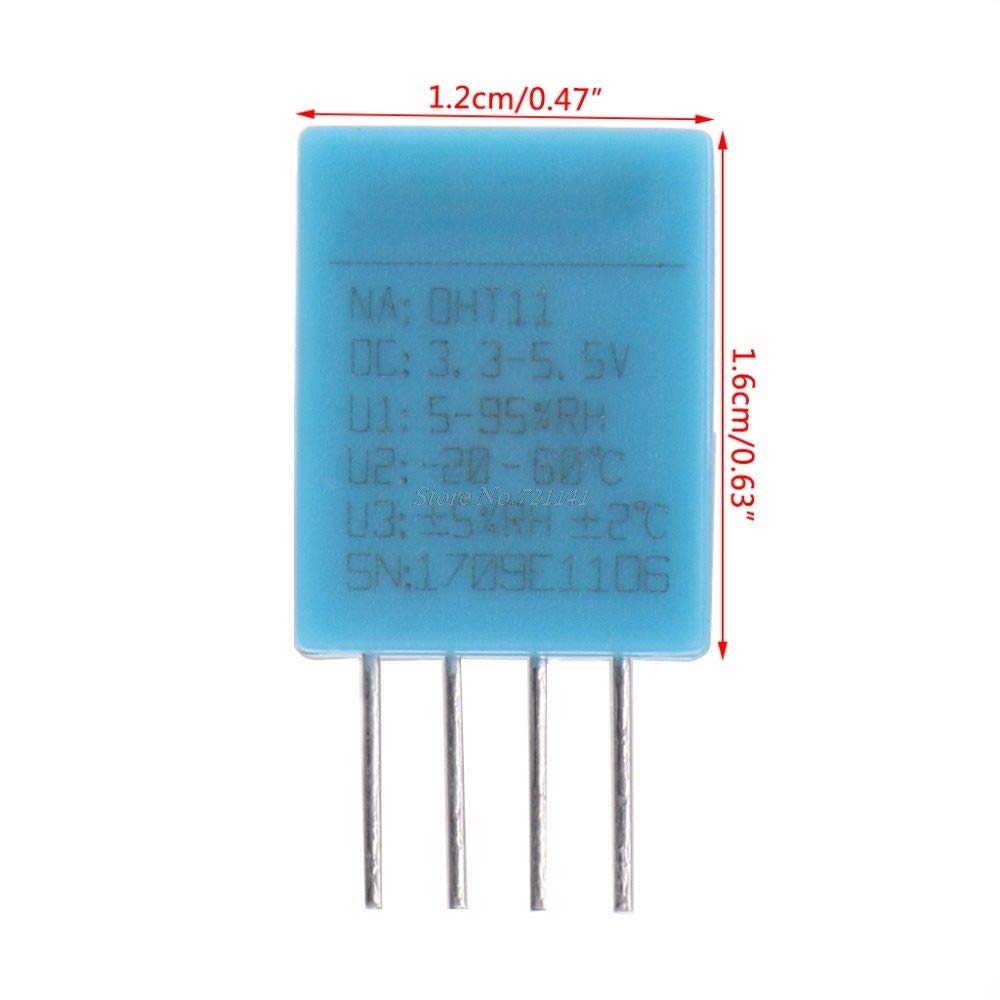 DHT11 Digital Temperature and Humidity Sensor Module - High Accuracy Hygrometer Thermometer for Arduino, Raspberry Pi, IoT Projects - Perfect for Home Automation, Weather Stations & Greenhouses