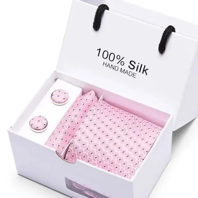 Premium Silk Men's Necktie Set - Elegant Formal Ties for Business, Weddings & Special Occasions