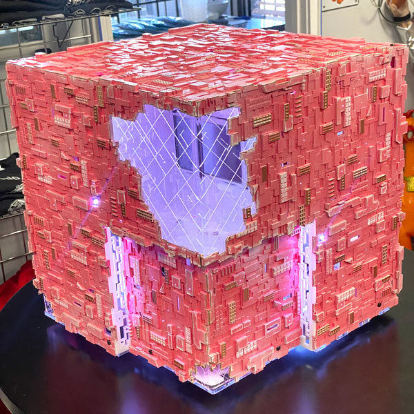 Star Trek Borg Cube ATX PC Case - Sakura Pink Edition for Gaming & Sci-Fi Fans | Perfect for Themed Builds & Collectors