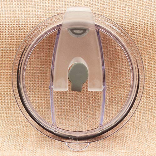 20 oz & 30 oz Tumbler Replacement Lid - Splash Resistant, Leak Proof, Straw Compatible (30oz Double Hole White+Black) - Perfect for Travel, Gym & Office Use