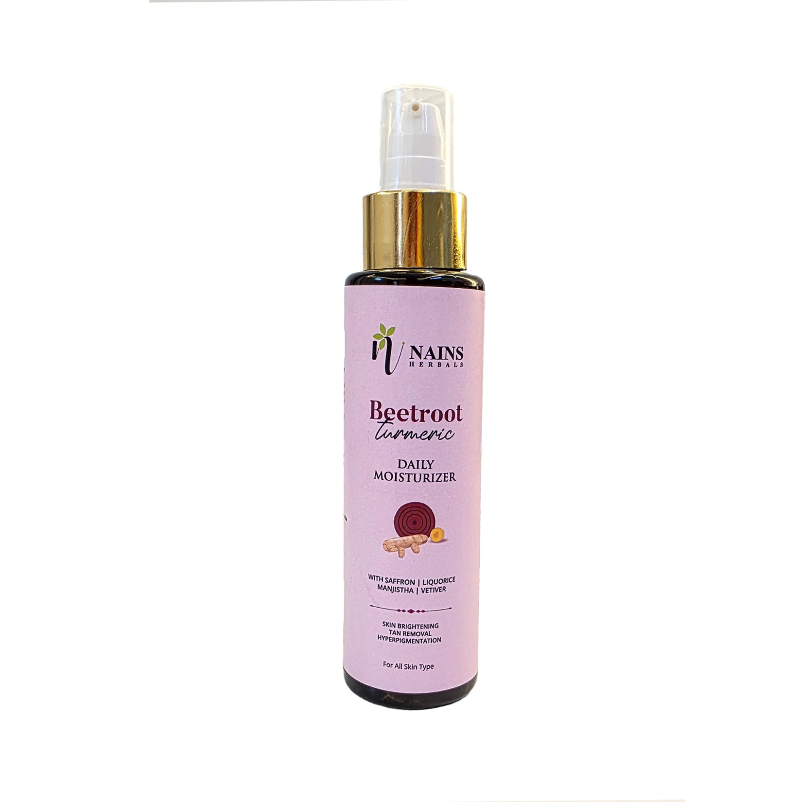 Beetroot Turmeric Moisturizer with Saffron & Shea Butter - Skin Brightening Cream for Hyperpigmentation, Tan Removal - Hydrates Dry, Dull Skin - With Argan Oil - 100ml - Perfect for Daily Skincare Routine & Nighttime Repair