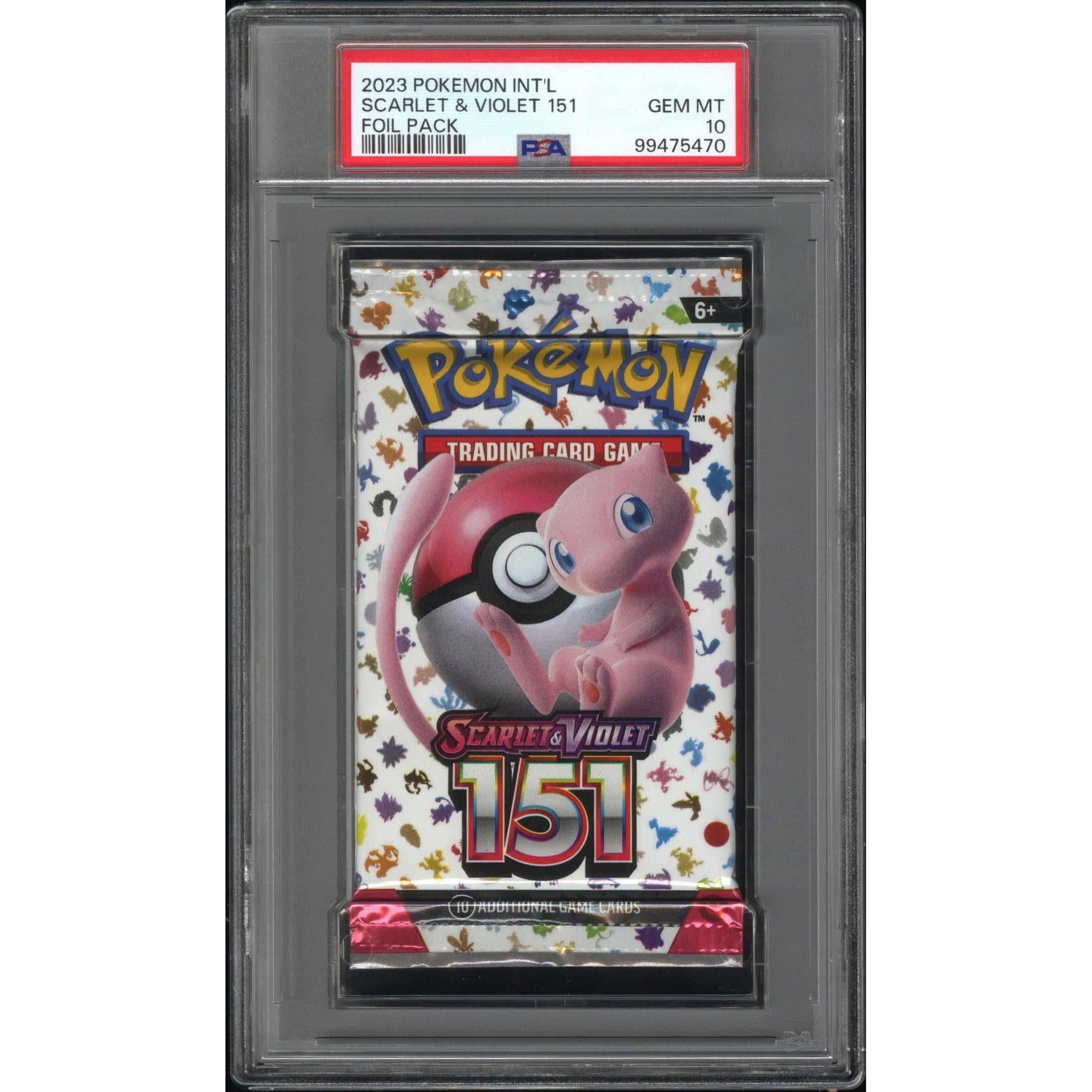 2023 Pokemon International Scarlet & Violet 151 Booster Pack PSA 10 - Collectible Trading Cards for Gaming & Investment
