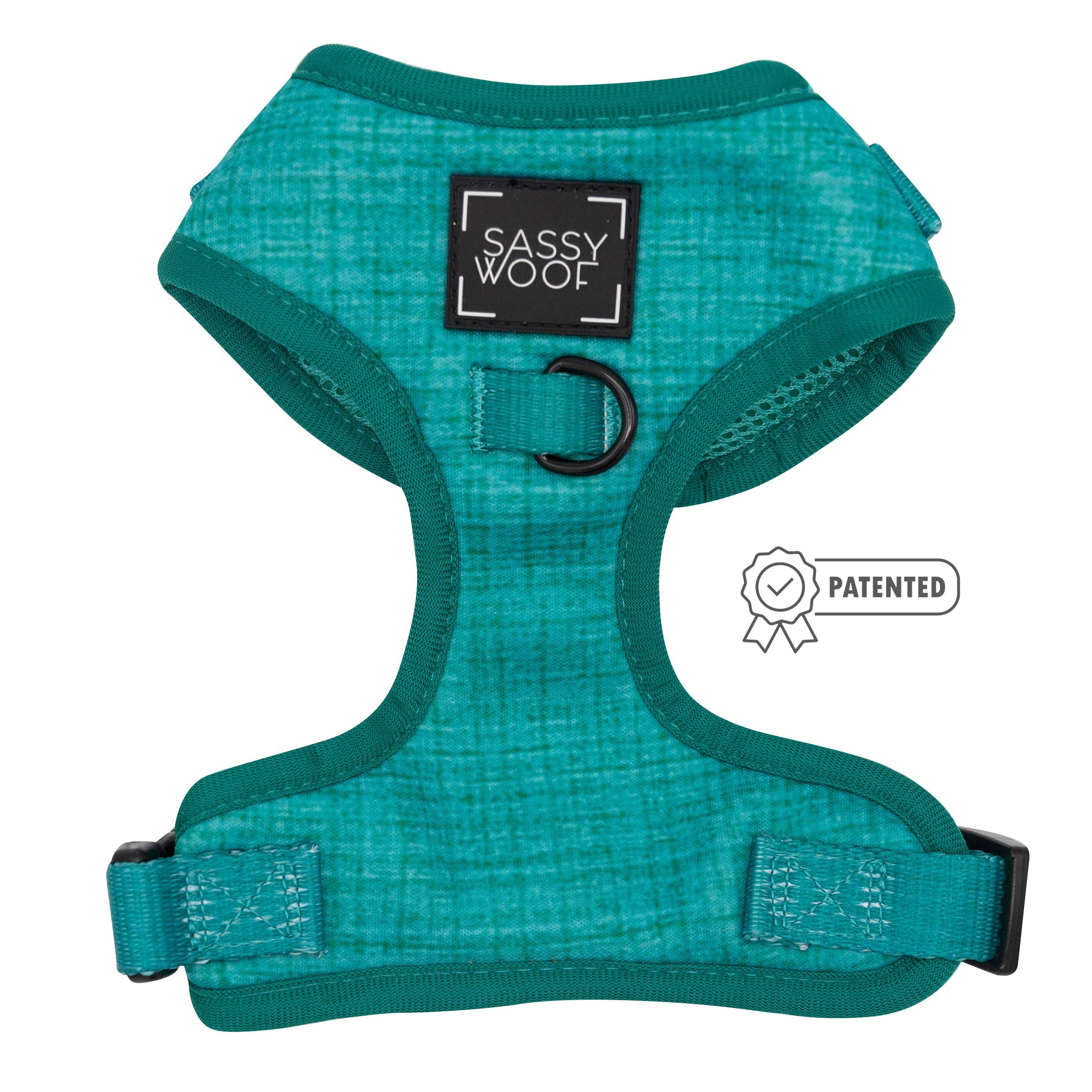 Sassy Woof Adjustable Dog Harness for Small Medium Large Dogs - Reflective & Breathable Pet Vest with 4 D-Ring Leash Attachments (Multiple Colors) - Perfect for Walking, Running, and Outdoor Adventures