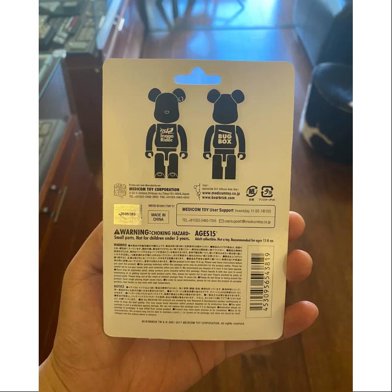 Medicom Be@rbrick 100% Limited Edition Inago Rider Bearbrick Figure - Collectible Vinyl Toy for Anime Fans, Home Decor & Gift Idea