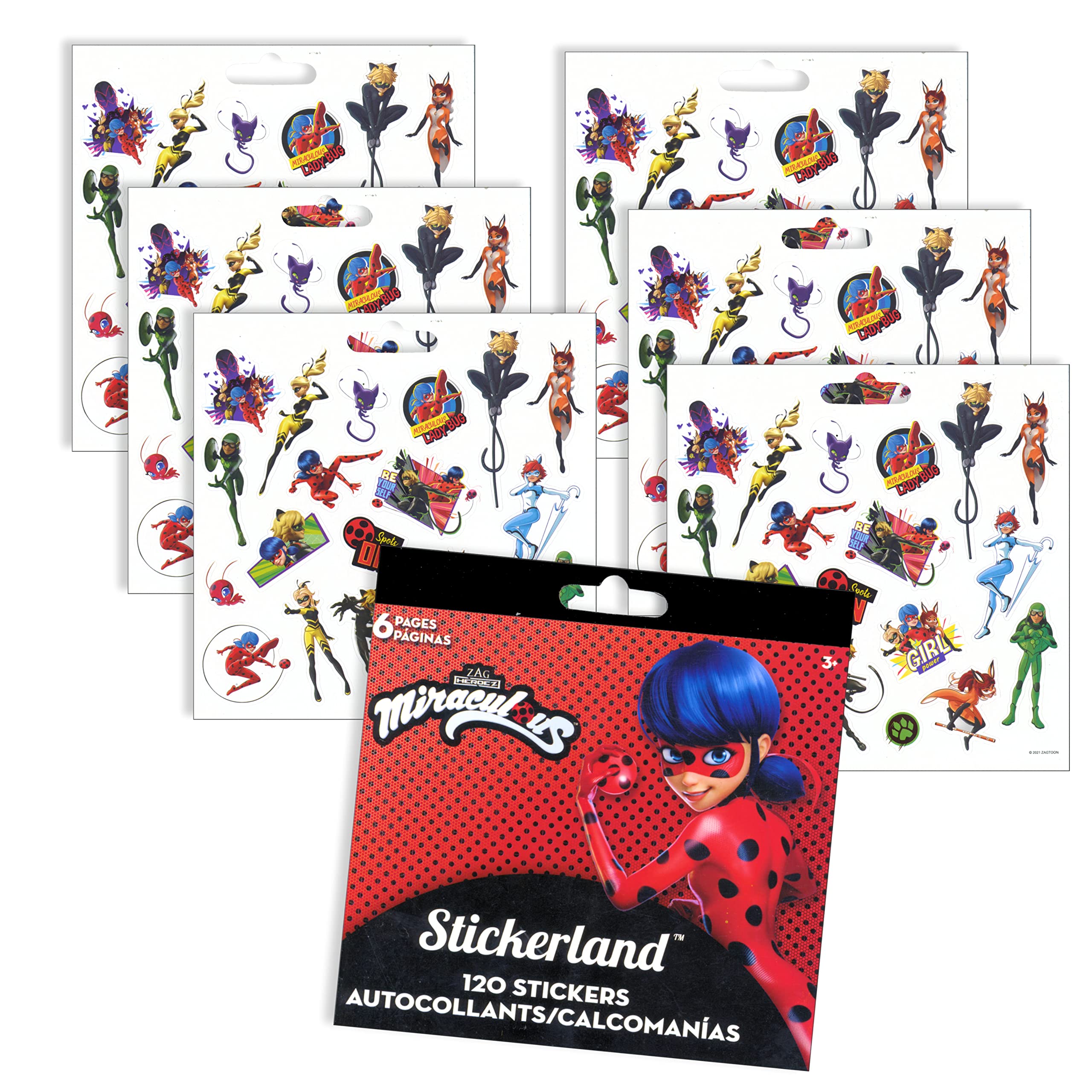 Miraculous Ladybug and Cat Noir Activity Bundle - Stickers, Raised Stickers & 2-Sided Door Hanger for Kids | Perfect for Birthday Parties, School Projects & Room Decor